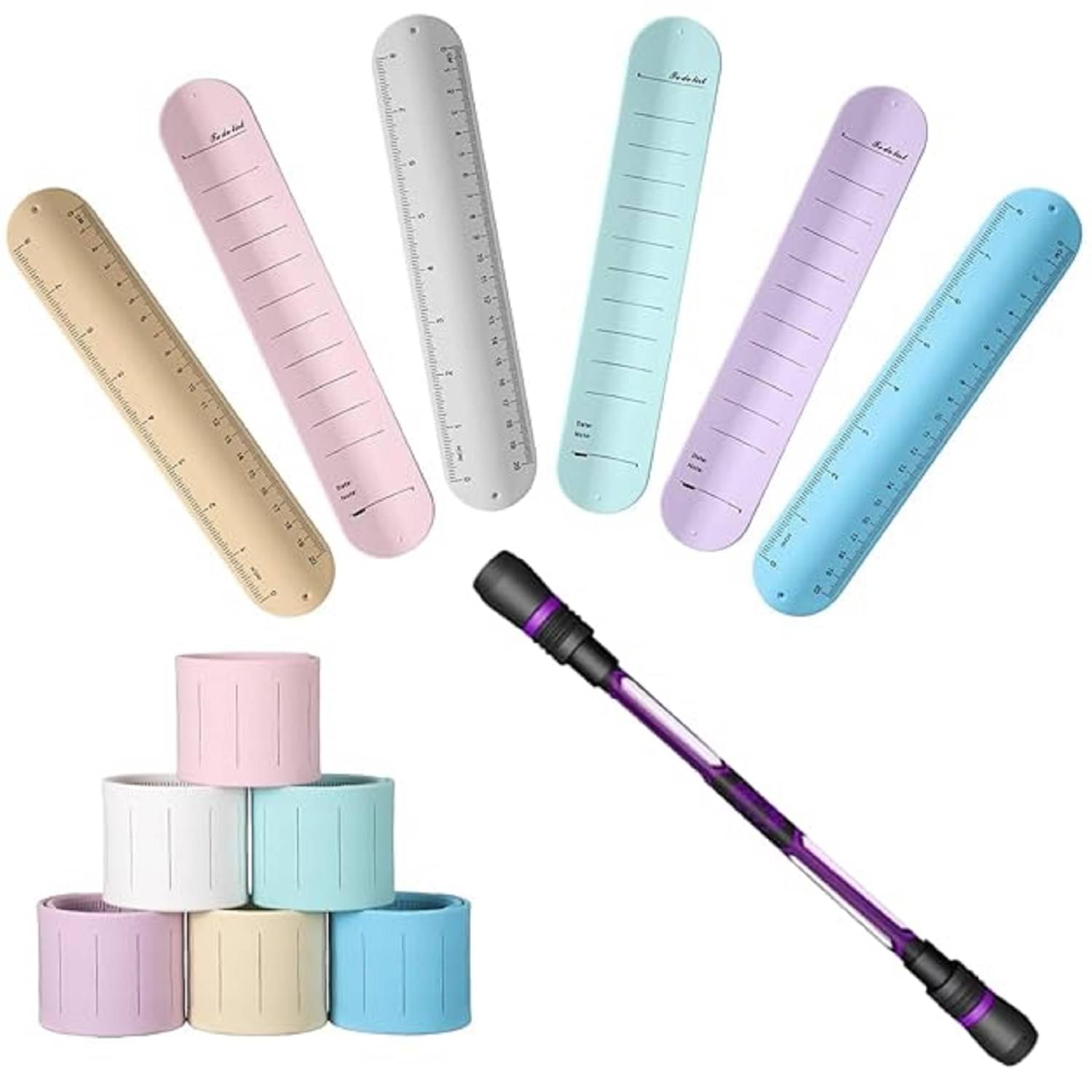     			Wrist Slap Bracelet to Do List, Erasable Wrist Notepad, Silicone Memo Wristbands