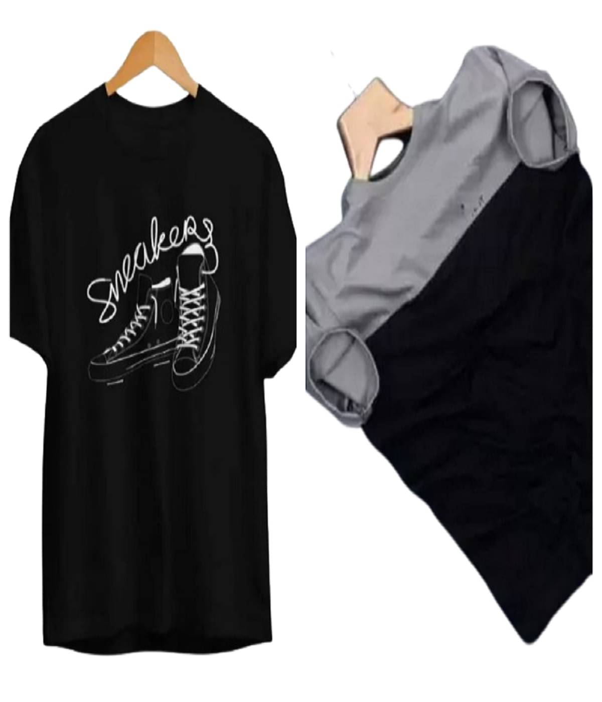 attitude start of fashion Men Polyester Regular Fit Colorblock T-Shirt ( Grey ) attitude start of fashion Men Polyester Regular Fit Colorblock T-Shirt ( Grey )