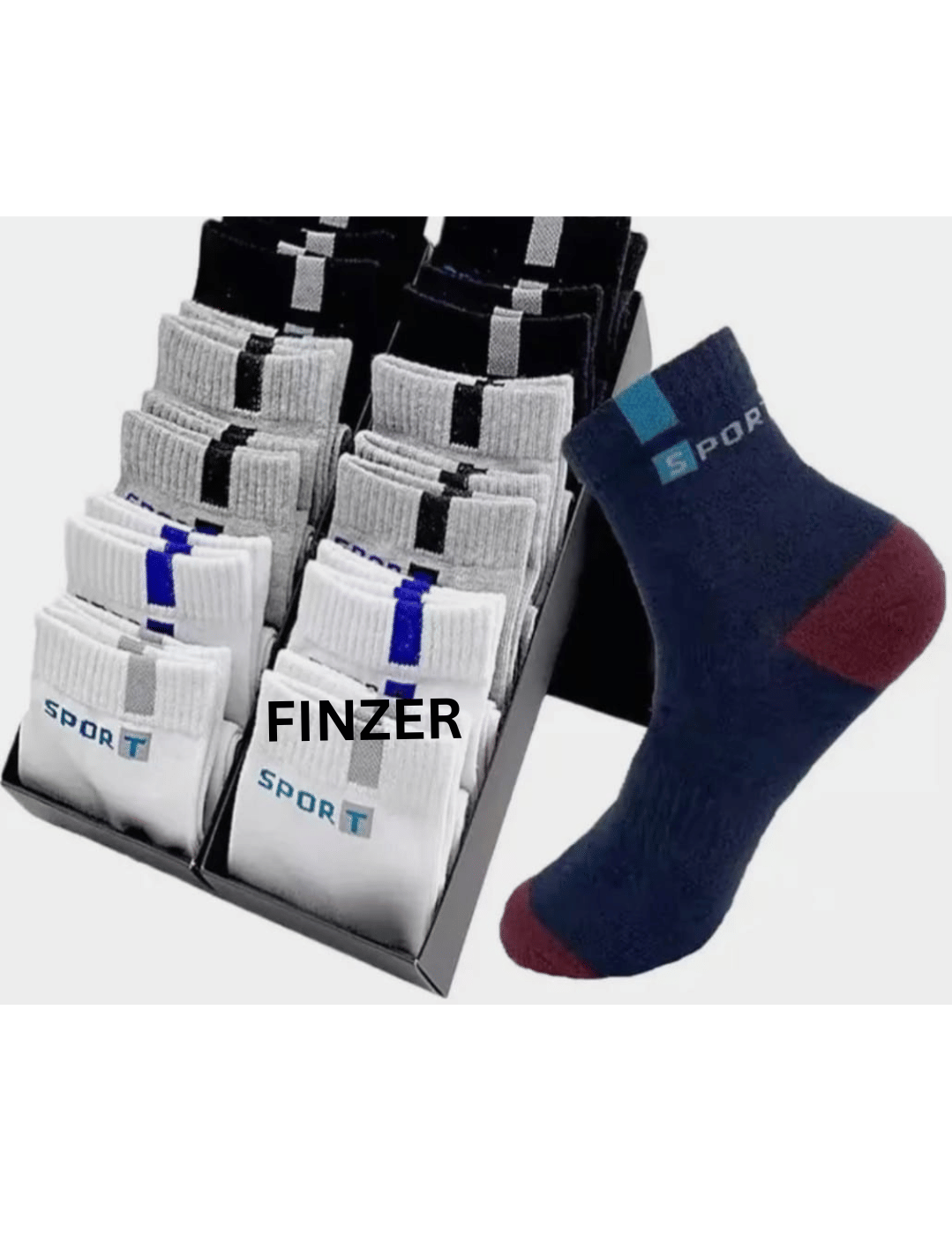     			finzer Pack of 5 Men's Cotton Ankle Length Socks ( Multicolor )
