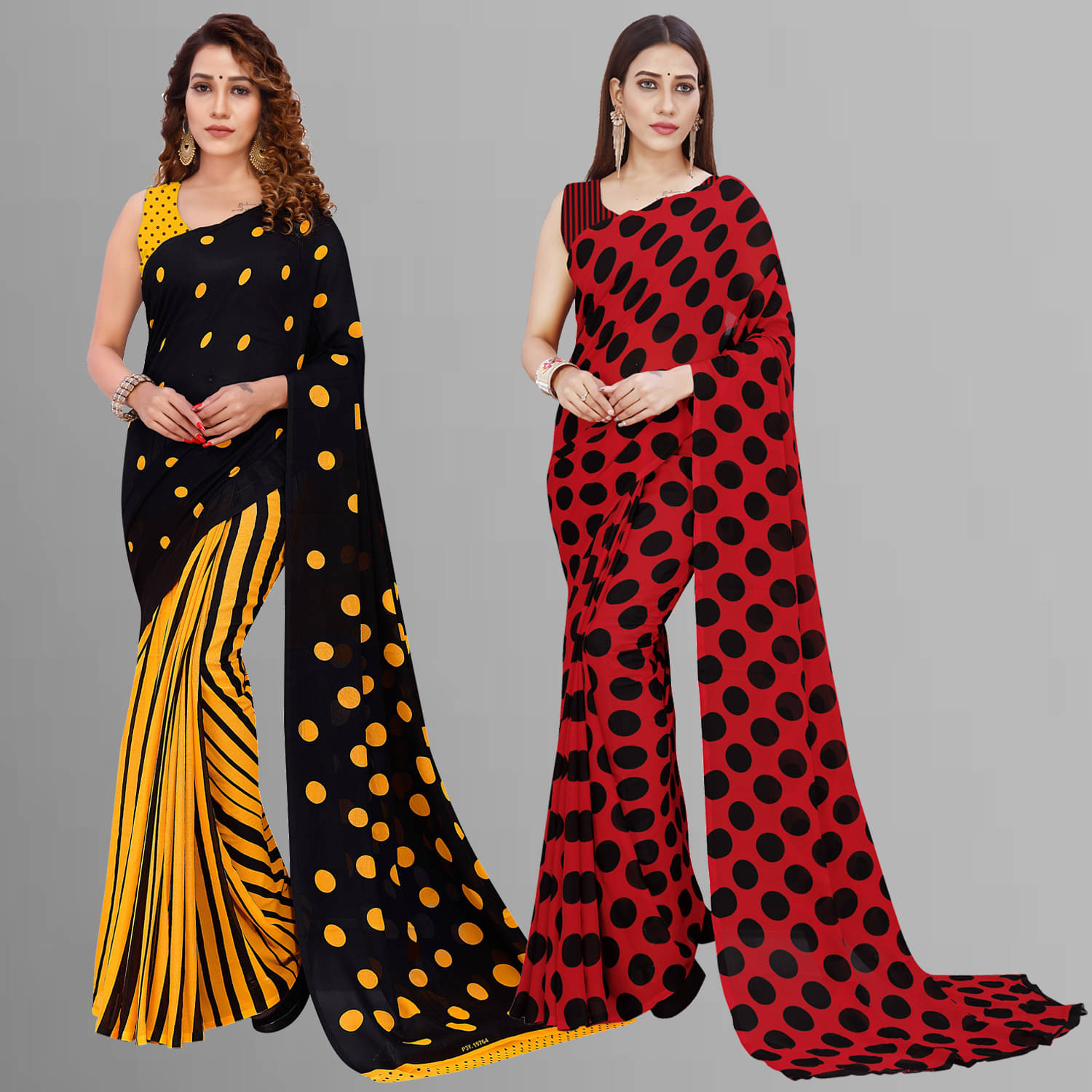     			ANAND SAREE Georgette Printed Regular Saree With Unstitched Blouse Piece ( Multicolor )