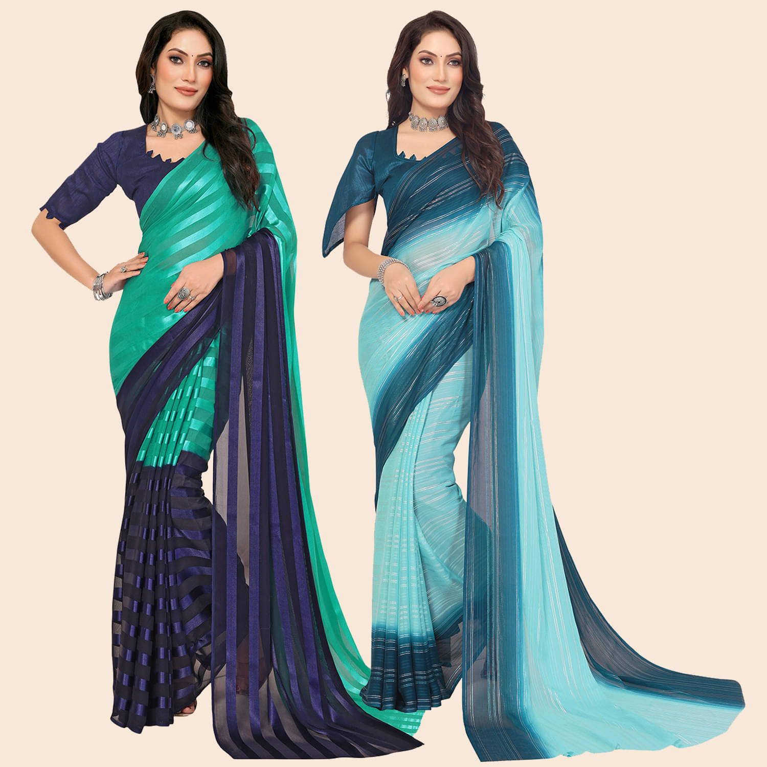 ANAND SAREE Satin Embellished Regular Saree With Unstitched Blouse Piece ( Multicolor ) ANAND SAREE Satin Embellished Regular Saree With Unstitched Blouse Piece ( Multicolor )
