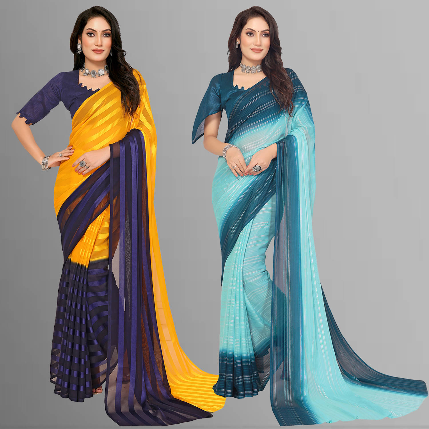     			ANAND SAREE Satin Embellished Regular Saree With Unstitched Blouse Piece ( Multicolor )