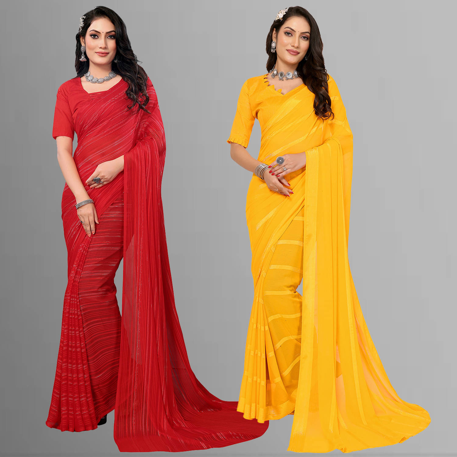 ANAND SAREE Satin Self Design Regular Saree With Unstitched Blouse Piece ( Multicolor ) ANAND SAREE Satin Self Design Regular Saree With Unstitched Blouse Piece ( Multicolor )