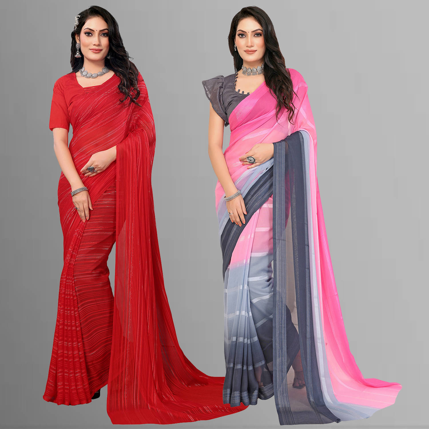     			ANAND SAREE Satin Self Design Regular Saree With Unstitched Blouse Piece ( Multicolor )