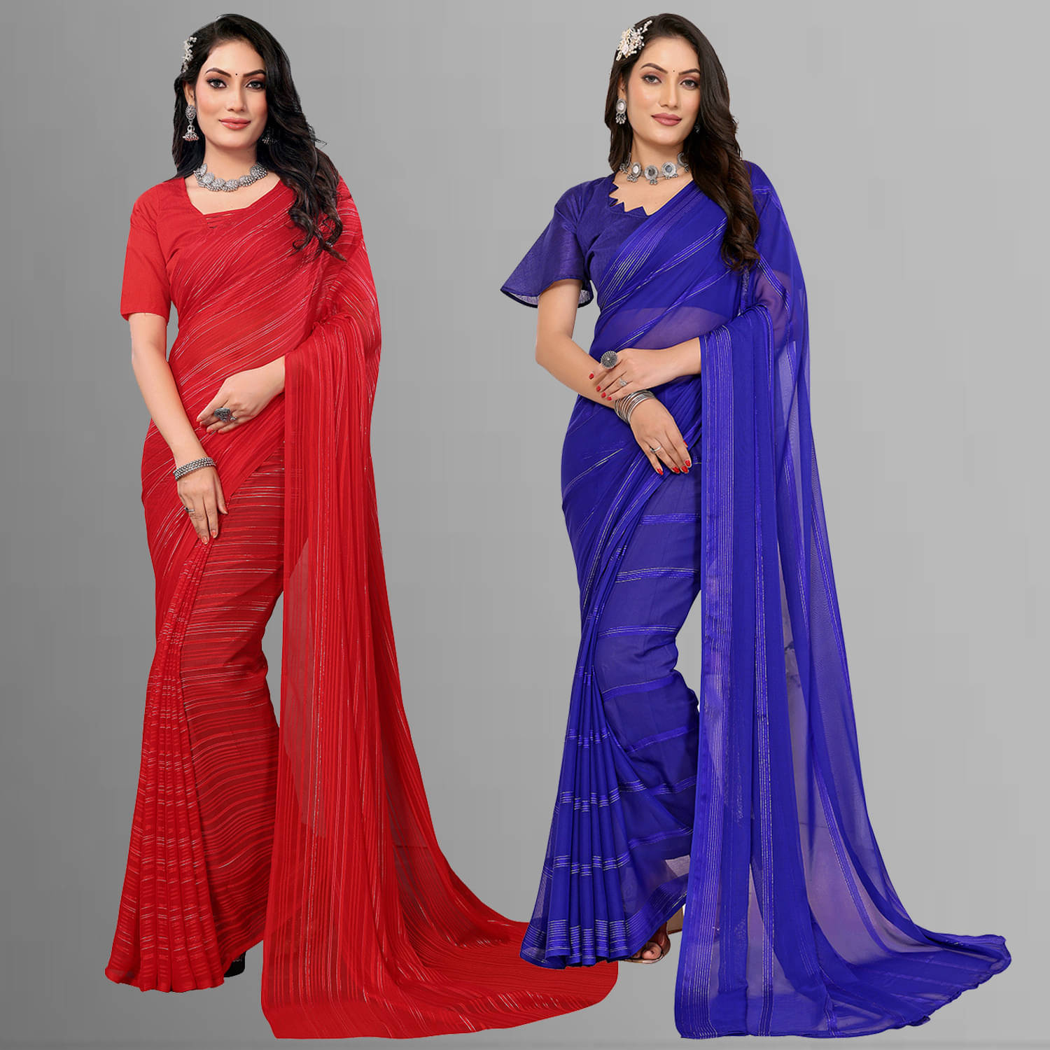 ANAND SAREE Satin Self Design Regular Saree With Unstitched Blouse Piece ( Multicolor ) ANAND SAREE Satin Self Design Regular Saree With Unstitched Blouse Piece ( Multicolor )