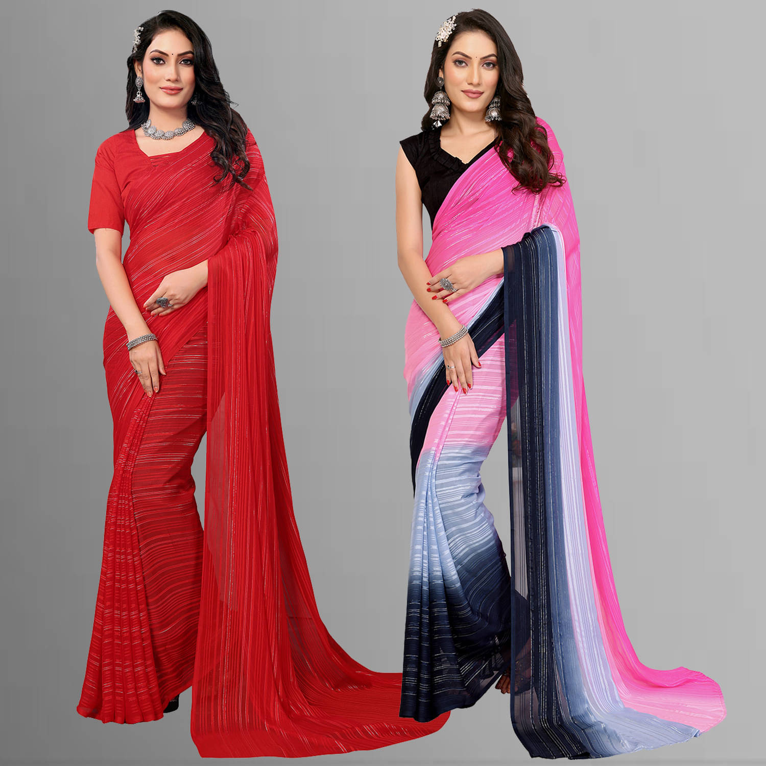     			ANAND SAREE Satin Self Design Regular Saree With Unstitched Blouse Piece ( Multicolor )