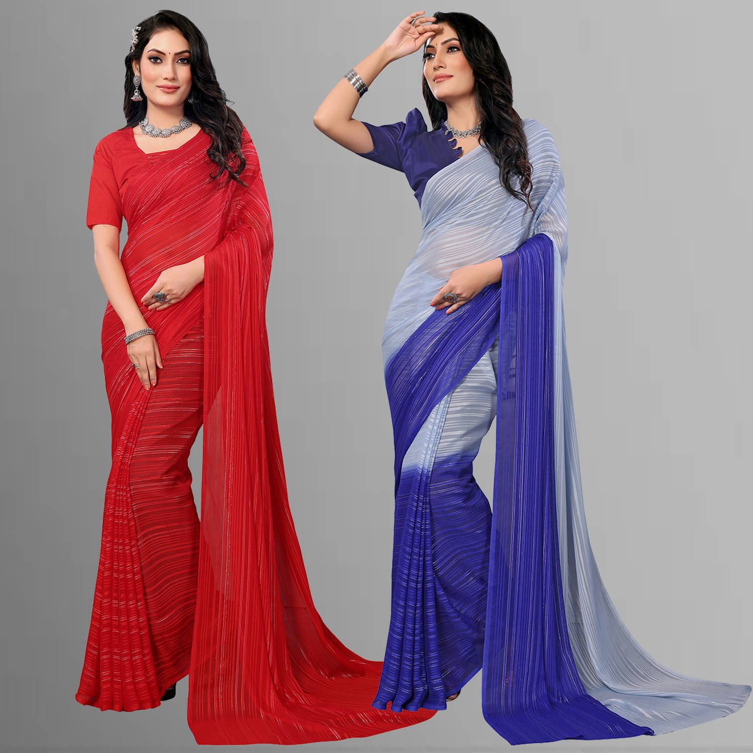 ANAND SAREE Satin Self Design Regular Saree With Unstitched Blouse Piece ( Multicolor ) ANAND SAREE Satin Self Design Regular Saree With Unstitched Blouse Piece ( Multicolor )