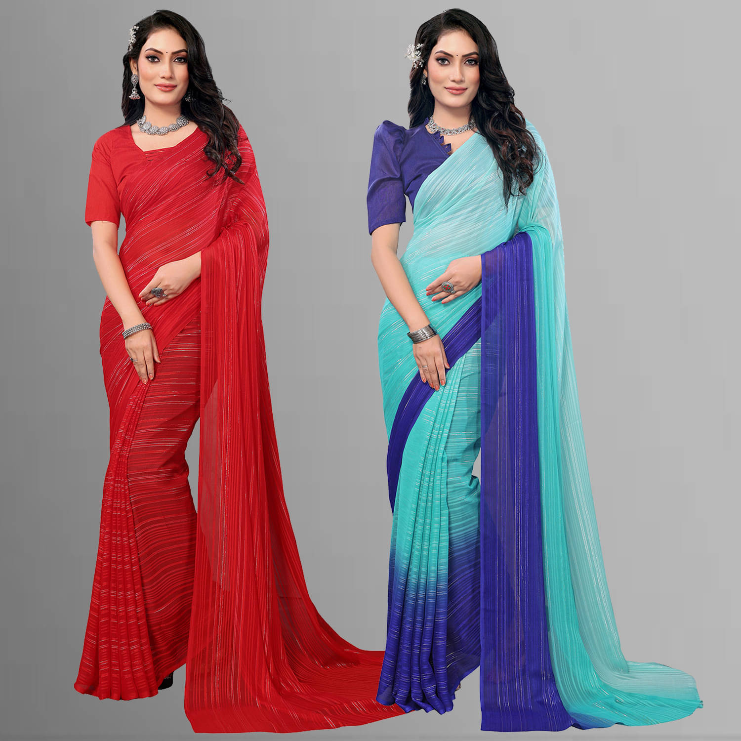 ANAND SAREE Satin Self Design Regular Saree With Unstitched Blouse Piece ( Multicolor ) ANAND SAREE Satin Self Design Regular Saree With Unstitched Blouse Piece ( Multicolor )