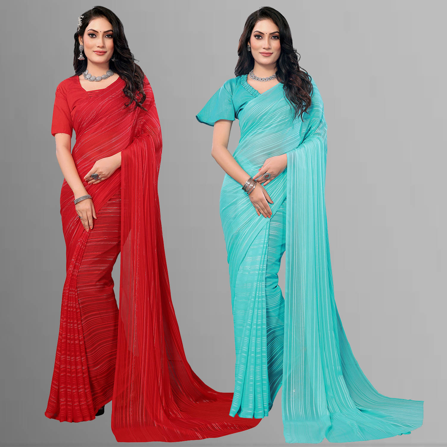ANAND SAREE Satin Self Design Regular Saree With Unstitched Blouse Piece ( Multicolor ) ANAND SAREE Satin Self Design Regular Saree With Unstitched Blouse Piece ( Multicolor )