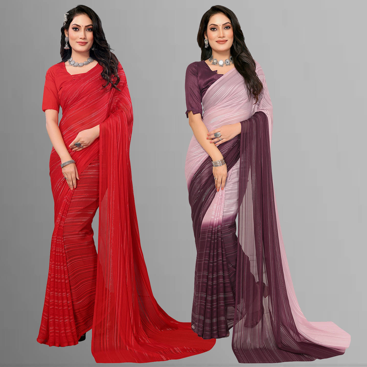     			ANAND SAREE Satin Self Design Regular Saree With Unstitched Blouse Piece ( Multicolor )