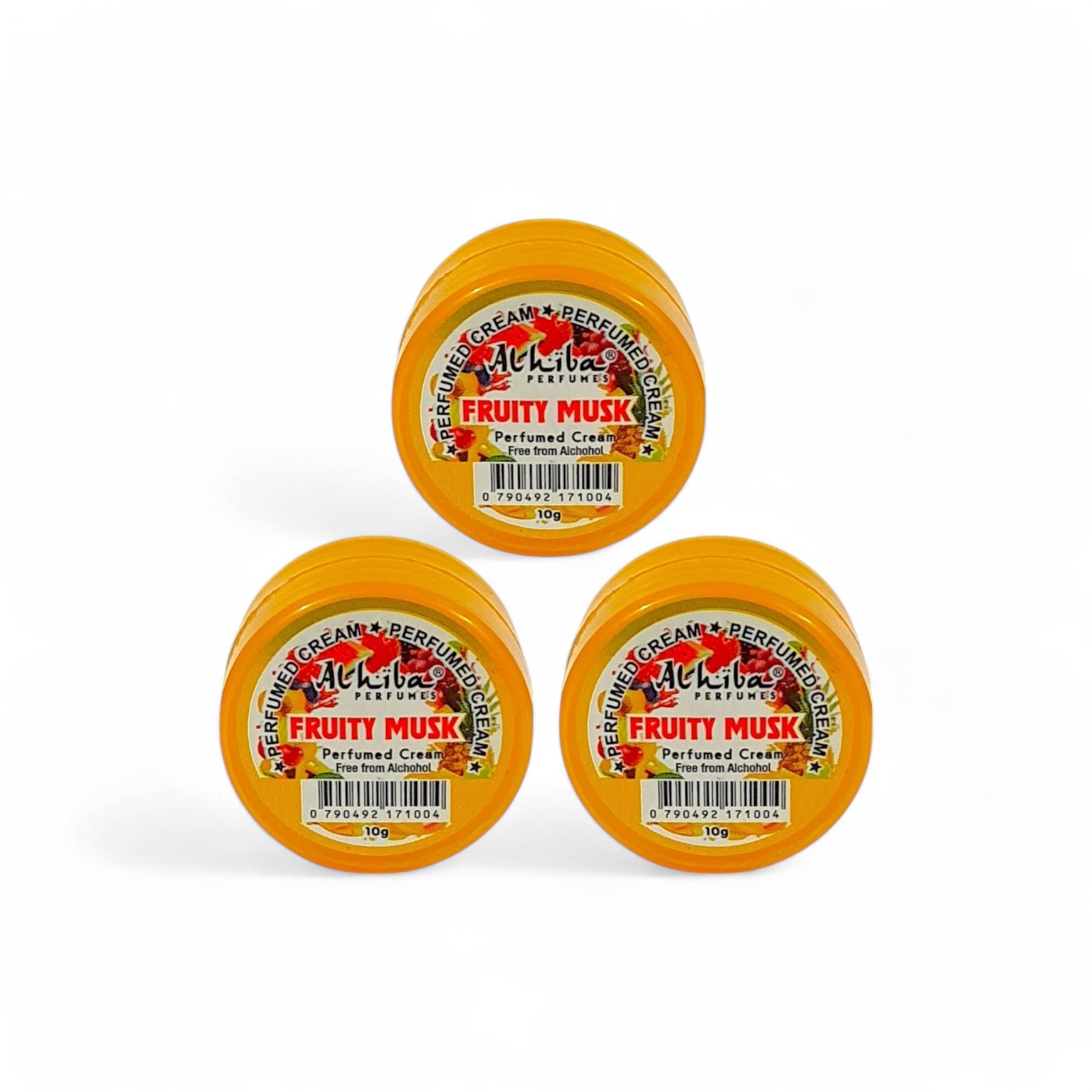 Al Hiba FRUITY MUSK Perfumed Body Deodorant Cream for Unisex 10 gm ( Pack of 3 ) Al Hiba FRUITY MUSK Perfumed Body Deodorant Cream for Unisex 10 gm ( Pack of 3 )