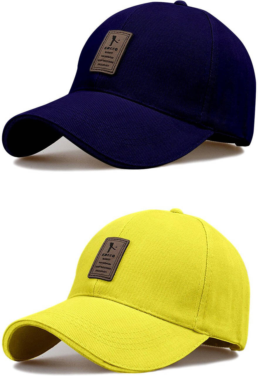     			Alamos Multicolor Cotton Women's Cap ( Pack of 2 )