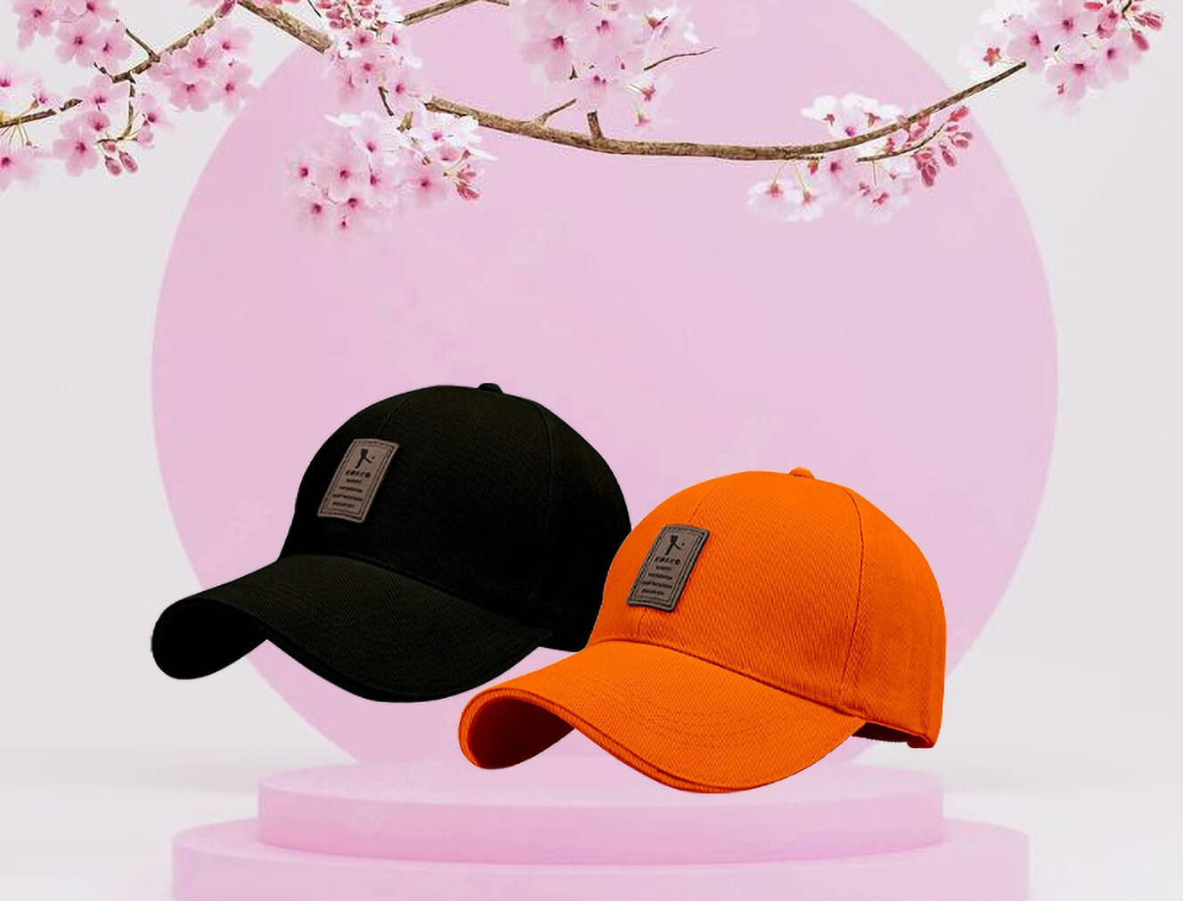 Alamos Orange Cotton Blend Women's Cap ( Pack of 2 ) Alamos Orange Cotton Blend Women's Cap ( Pack of 2 )