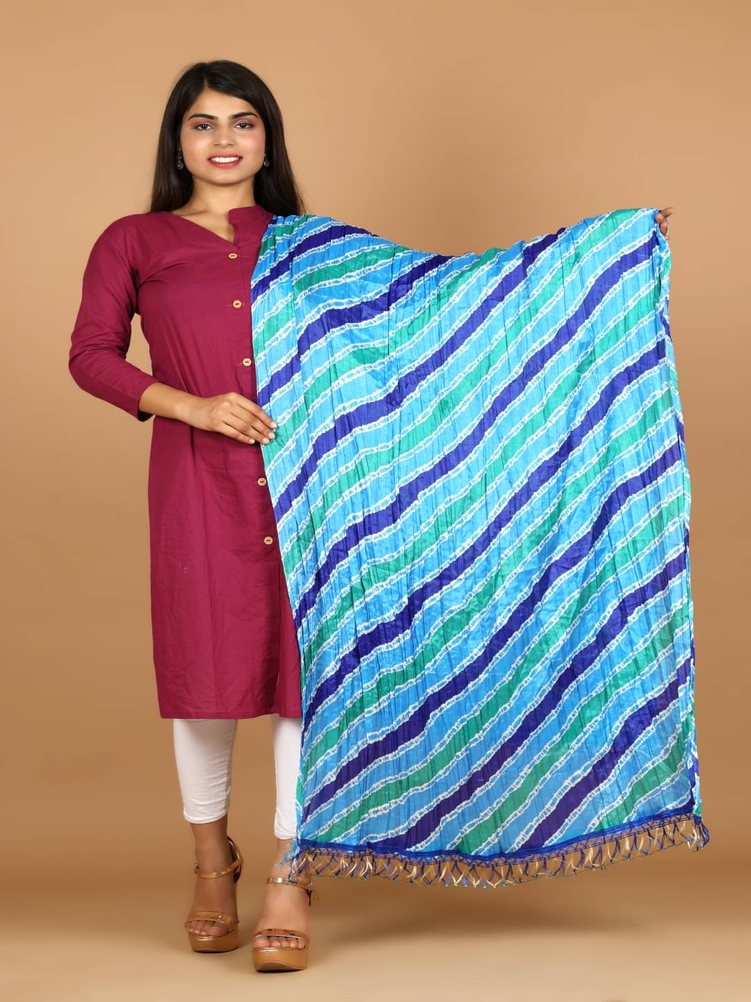 Anjaneya Creations Women Silk Dupatta ( Multicolor , Pack of 1 ) Anjaneya Creations Women Silk Dupatta ( Multicolor , Pack of 1 )