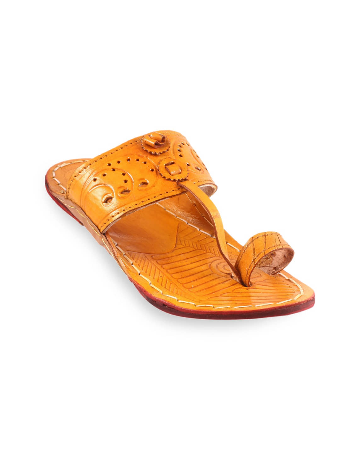 Anjaneya Creations Yellow Men's Kolhapuris - Ethnic Shoes | Buy online on ZillyBuy