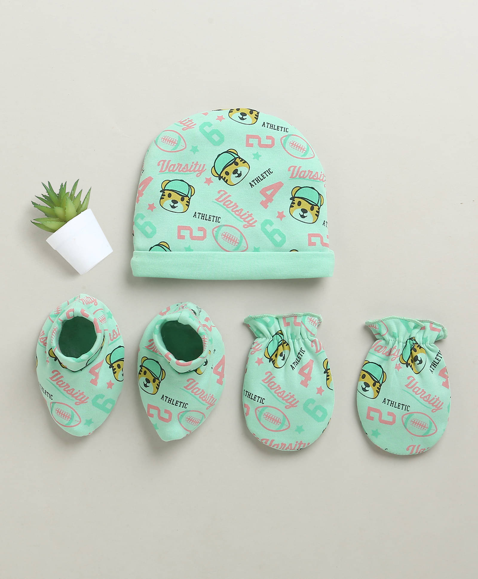     			BUMZEE Pack of 1 Baby Boys Caps ( Mint )