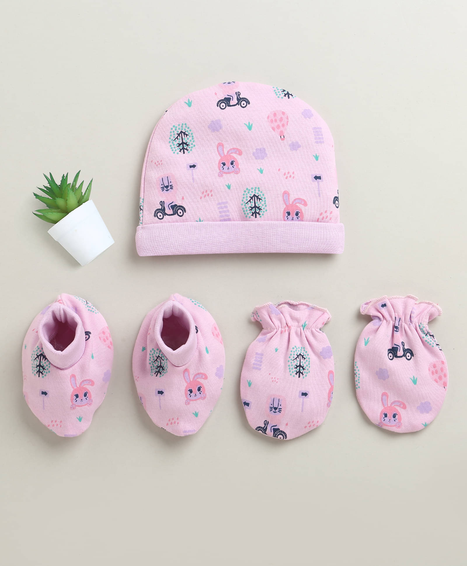     			BUMZEE Pack of 1 Baby Girls Caps ( Purple )
