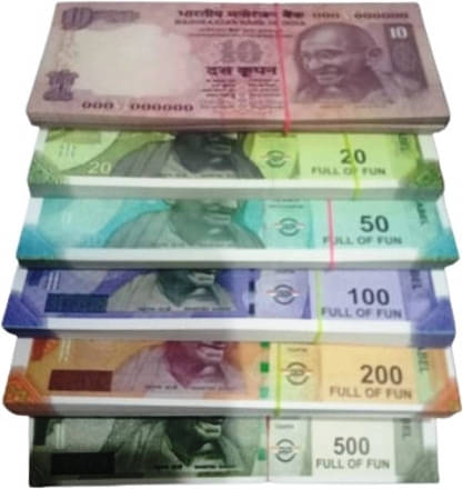     			Combo Pack (11*6= 66 Notes) ( 10,20,50,100,200,500 Notes)Fake Indian Currency_noti91