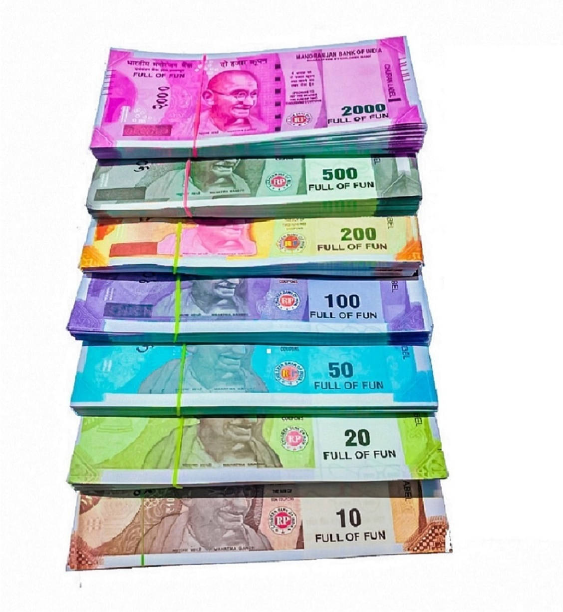     			Combo Pack (11*6= 54 Notes) ( 10,20,50,100,200,500 Notes)Fake Indian Currency_noti131