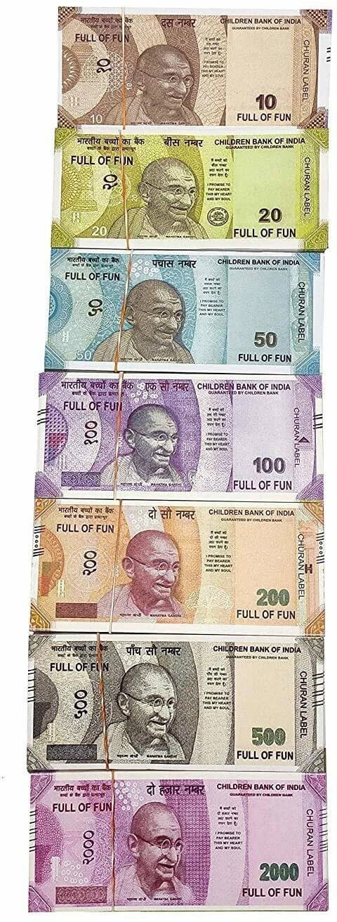     			Combo Pack (11*6= 54 Notes) ( 10,20,50,100,200,500 Notes)Fake Indian Currency_noti5