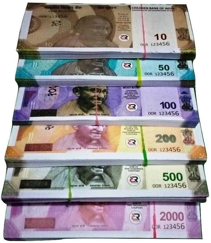     			Combo Pack (11*6= 54 Notes) ( 10,20,50,100,200,500 Notes)Fake Indian Currency_noti1