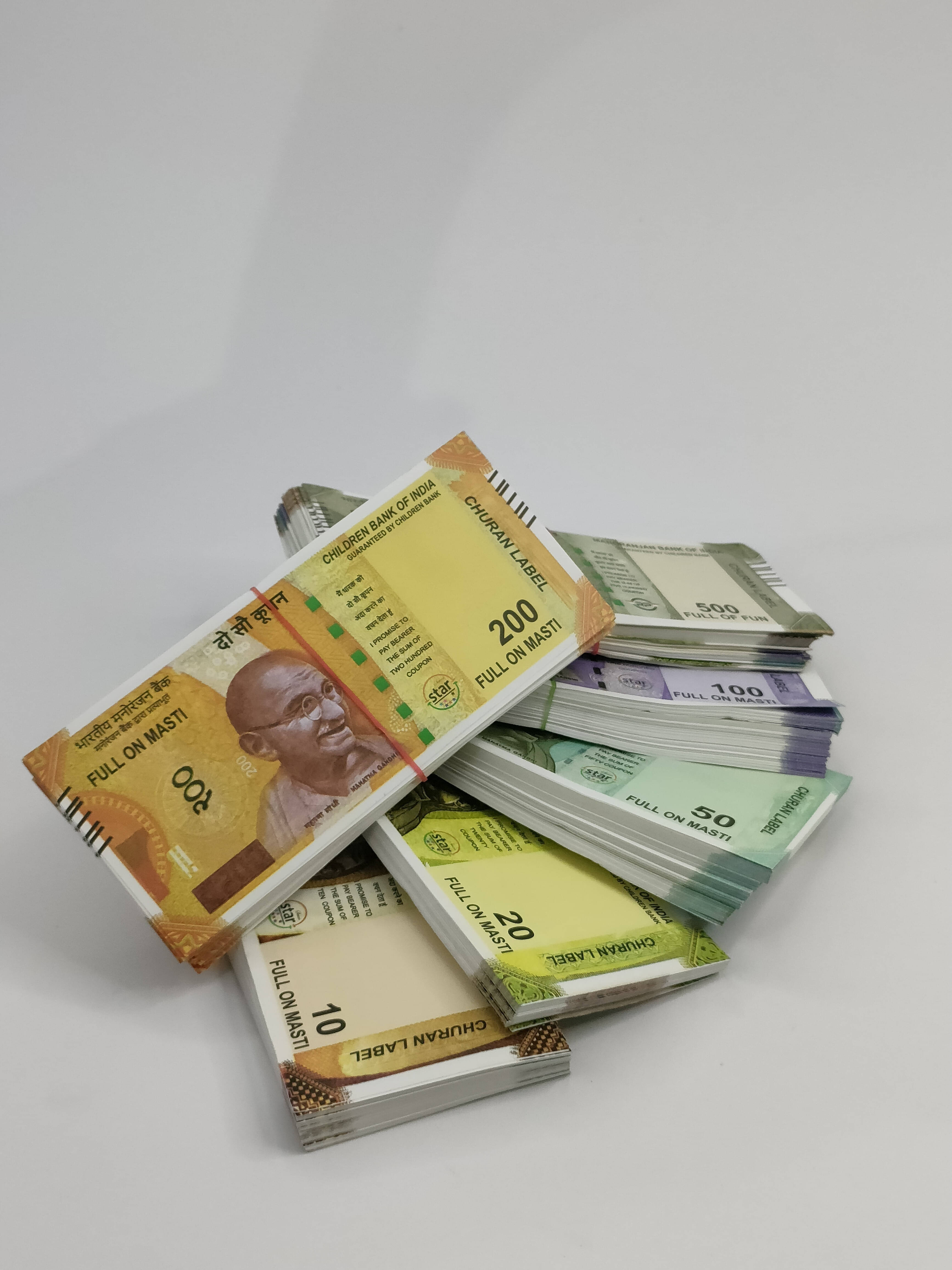     			Combo Pack (11*6= 66 Notes) ( 10,20,50,100,200,500 Notes)Fake Indian Currency_noti87
