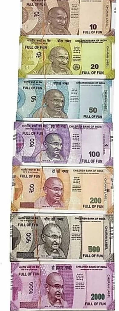     			Combo Pack (9*6= 54 Notes) ( 10,20,50,100,200,500 Notes)Fake Indian Currency_006