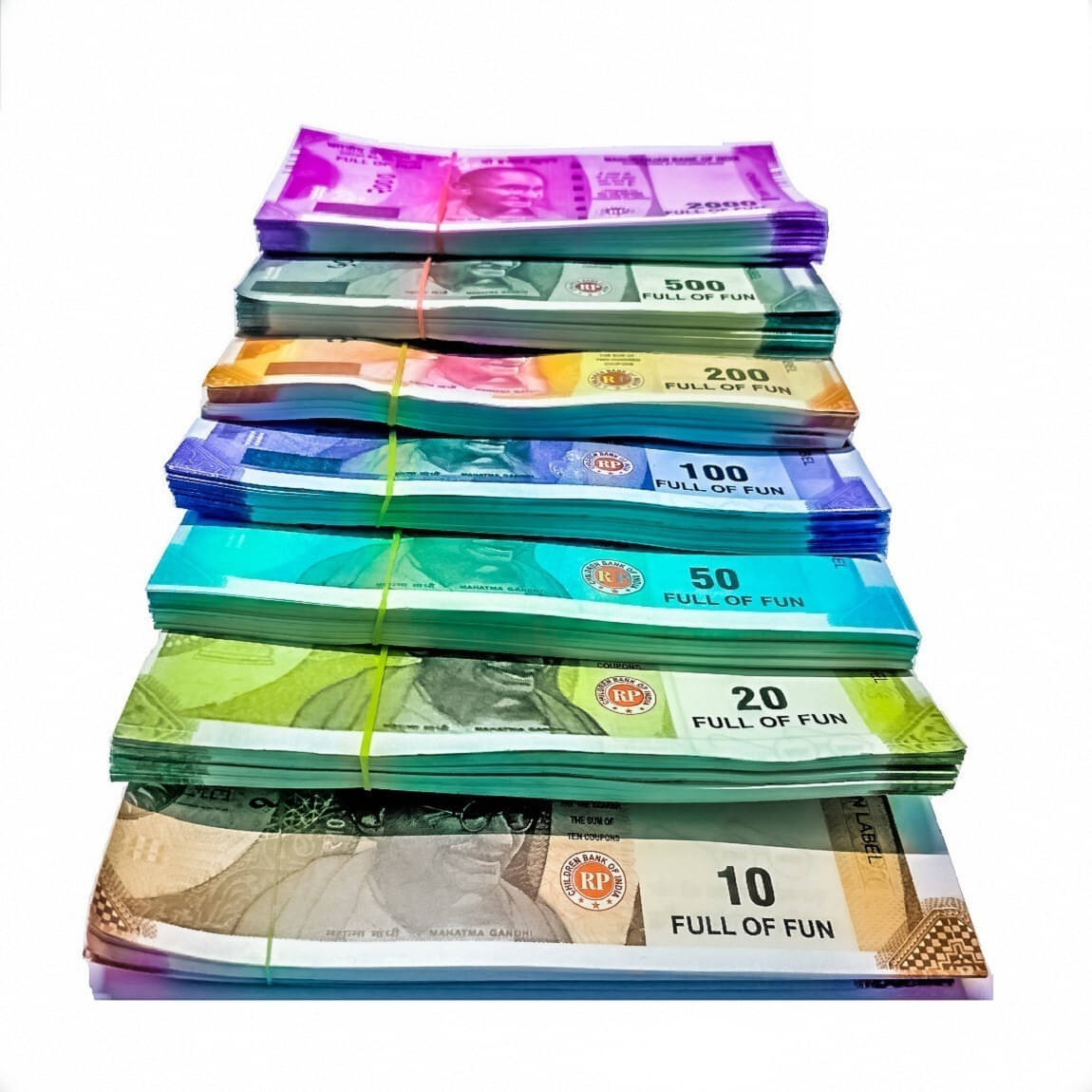     			Combo Pack (9*6= 54 Notes) ( 10,20,50,100,200,500 Notes)Fake Indian Currency_135