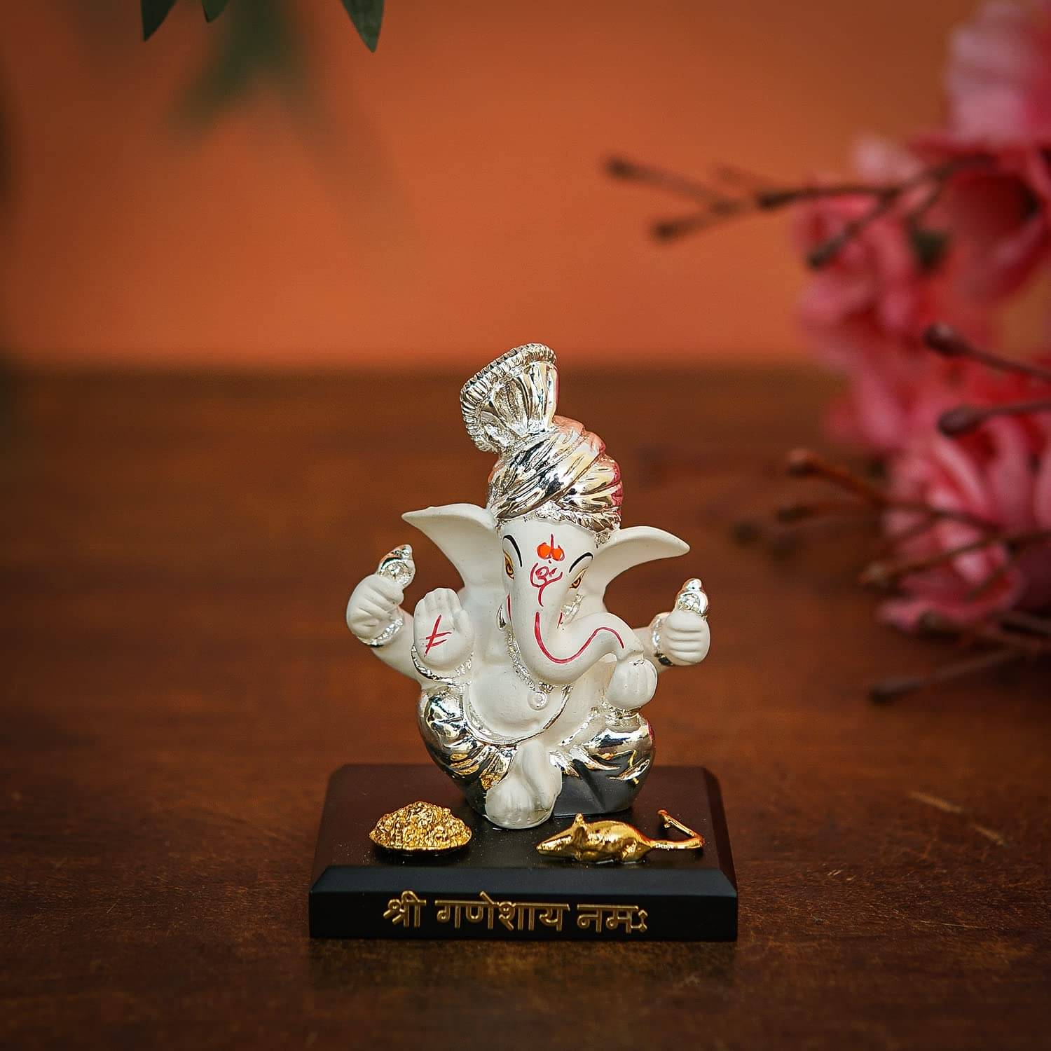 Craftlayout Polyresin Lord Ganesha Idol ( 7.62 cm ) Craftlayout Polyresin Lord Ganesha Idol ( 7.62 cm )
