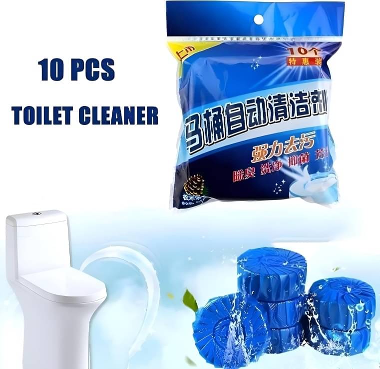 Dust N Shine Automatic Toilet Cleaner Tablets with Fresh Scent and Strong Cleaning Ability and Effective Capsules to Keep Your Home Clean 1 packet contains 10 tablets Dust N Shine Automatic Toilet Cleaner Tablets with Fresh Scent and Strong Cleaning Ability and Effective Capsules to Keep Your Home Clean 1 packet contains 10 tablets