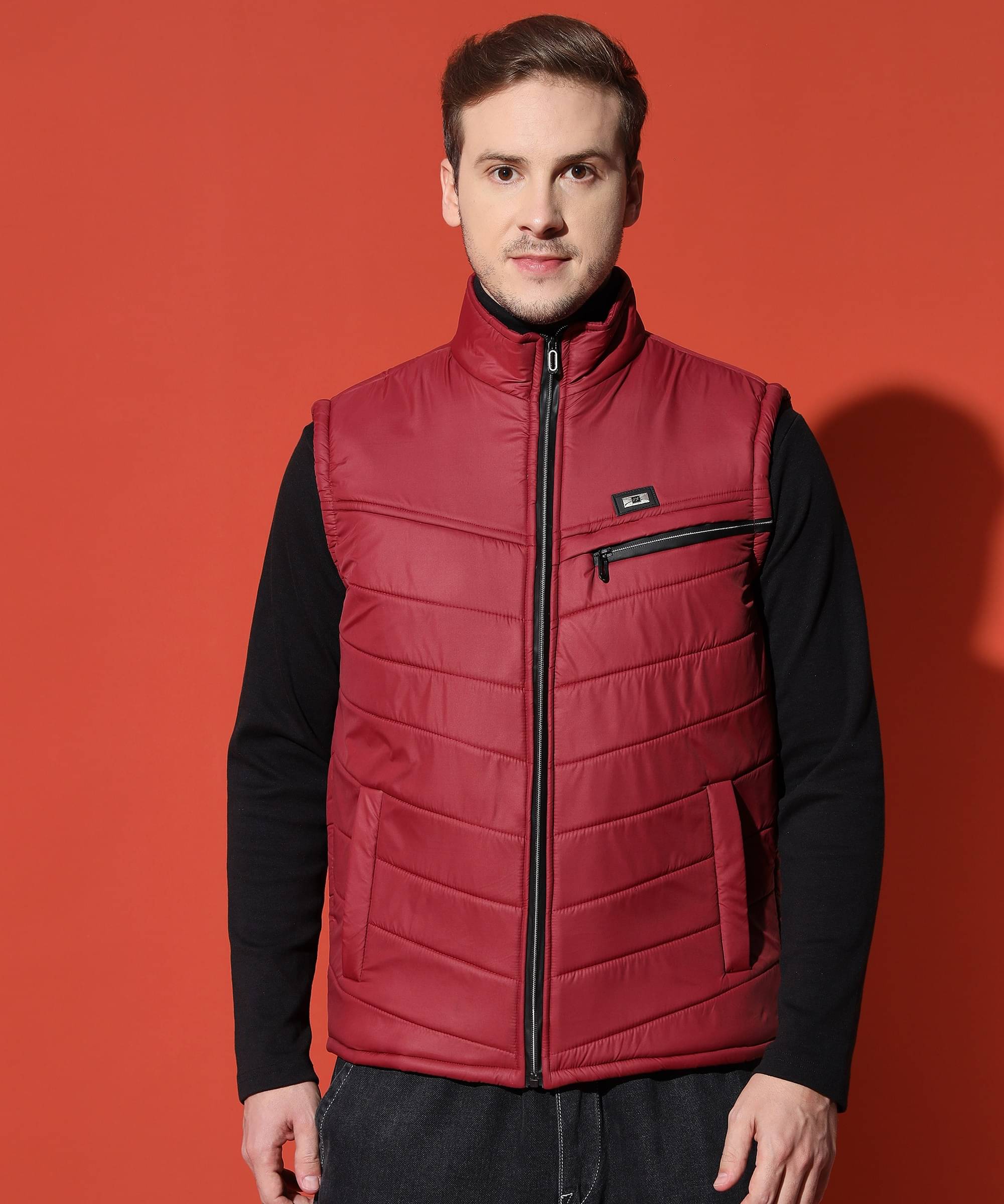 HEMLOCK Polyester Men's Puffer Jacket - Maroon ( Pack of 1 ) HEMLOCK Polyester Men's Puffer Jacket - Maroon ( Pack of 1 )