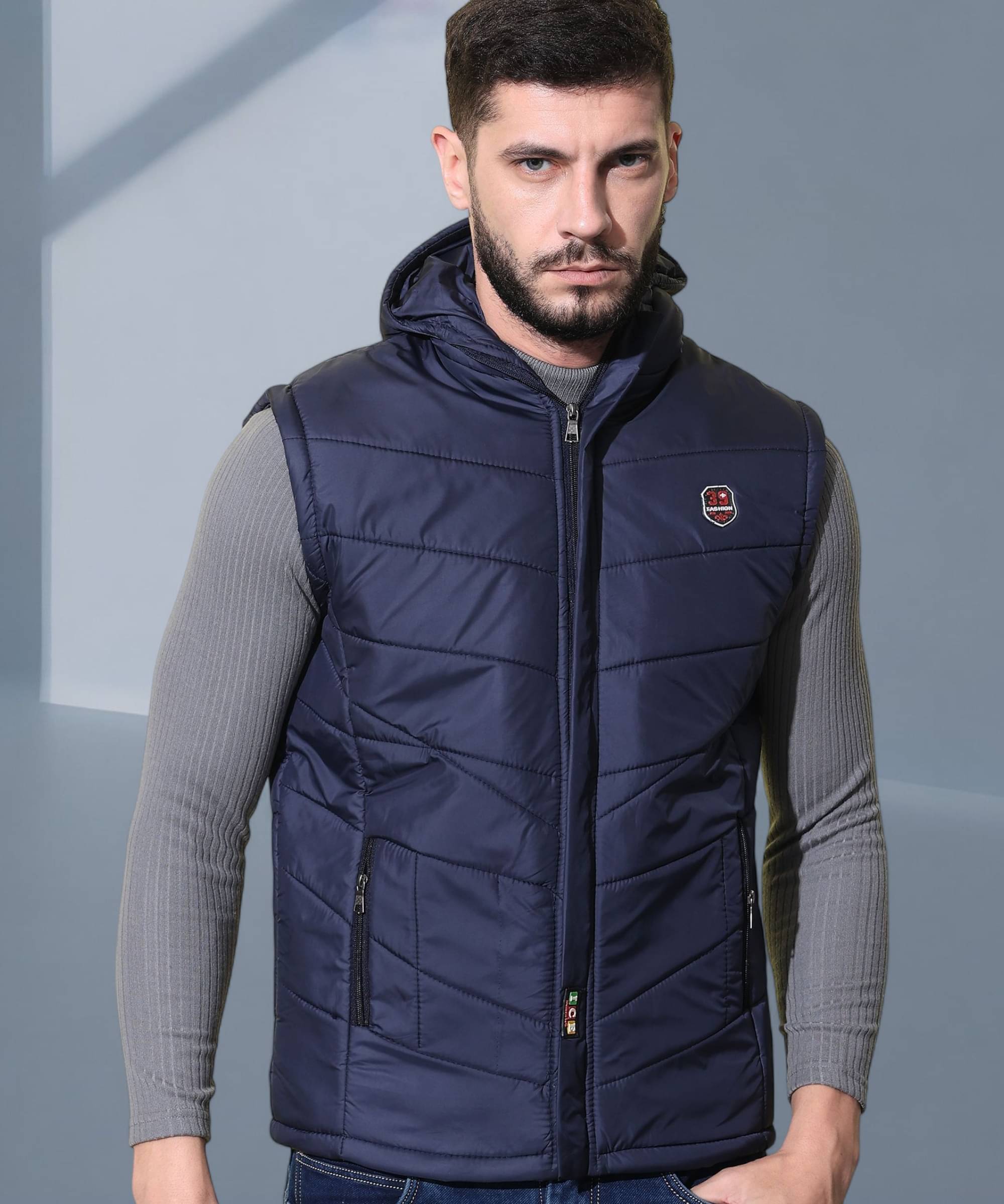 HEMLOCK Polyester Men's Puffer Jacket - Navy ( Pack of 1 ) HEMLOCK Polyester Men's Puffer Jacket - Navy ( Pack of 1 )
