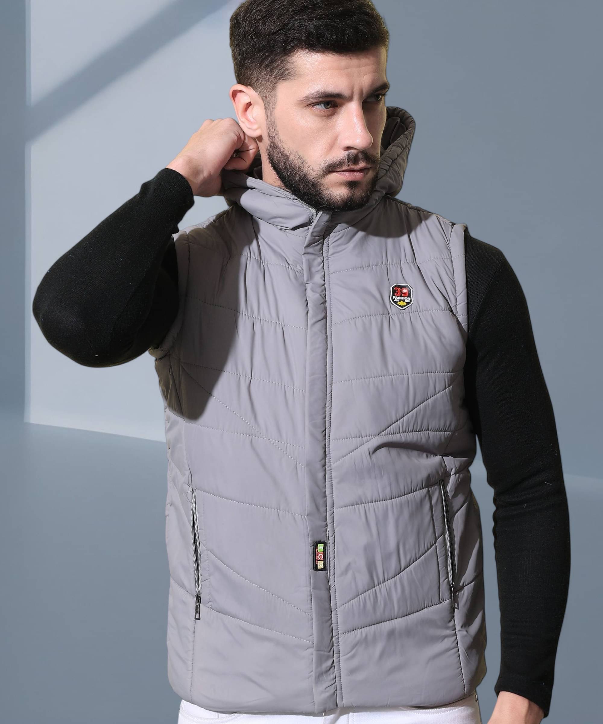    			HEMLOCK Polyester Men's Puffer Jacket - Grey ( Pack of 1 )