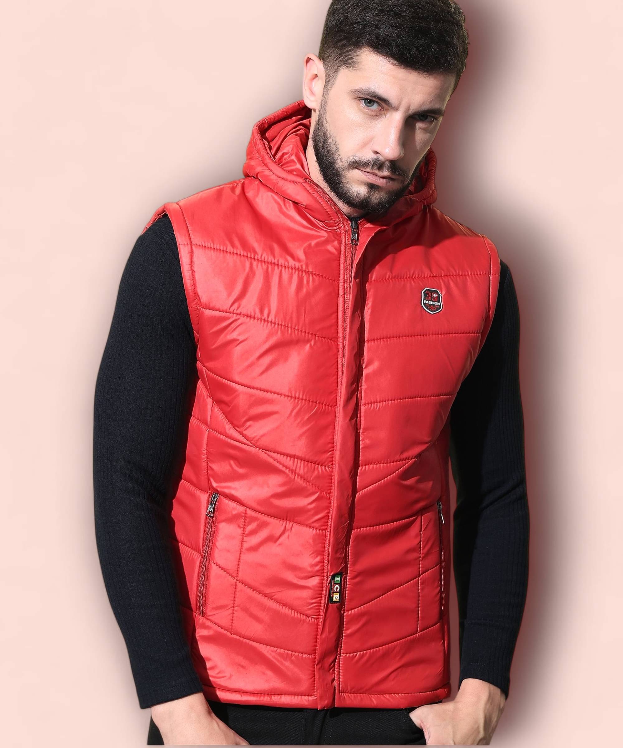     			HEMLOCK Polyester Men's Puffer Jacket - Red ( Pack of 1 )