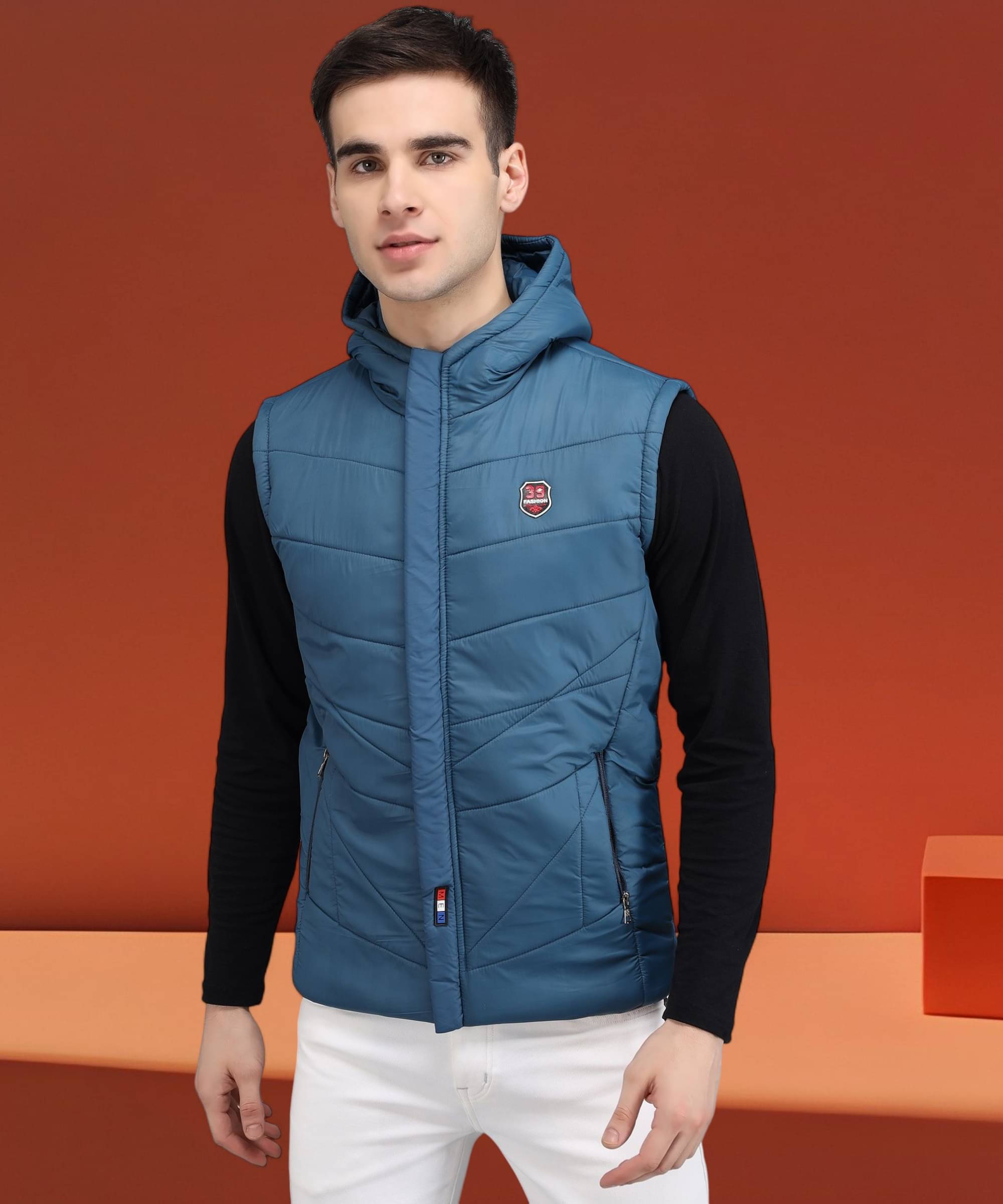     			HEMLOCK Polyester Men's Puffer Jacket - Blue ( Pack of 1 )
