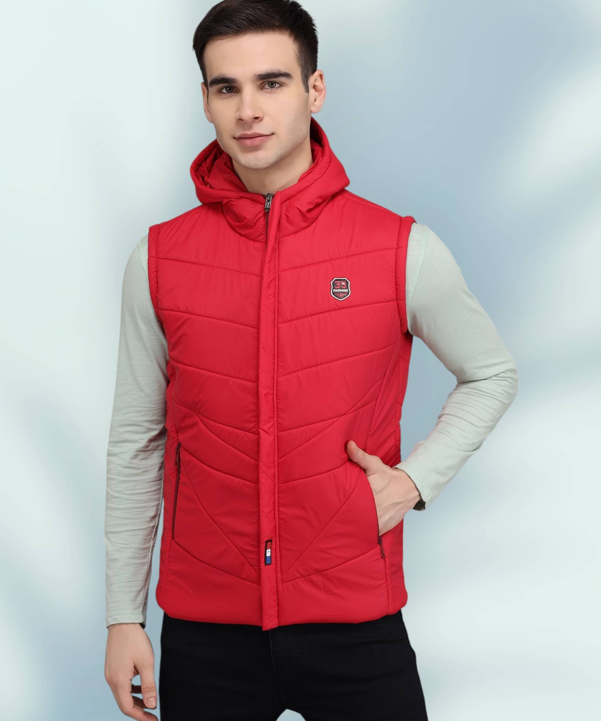     			HEMLOCK Polyester Men's Puffer Jacket - Red ( Pack of 1 )