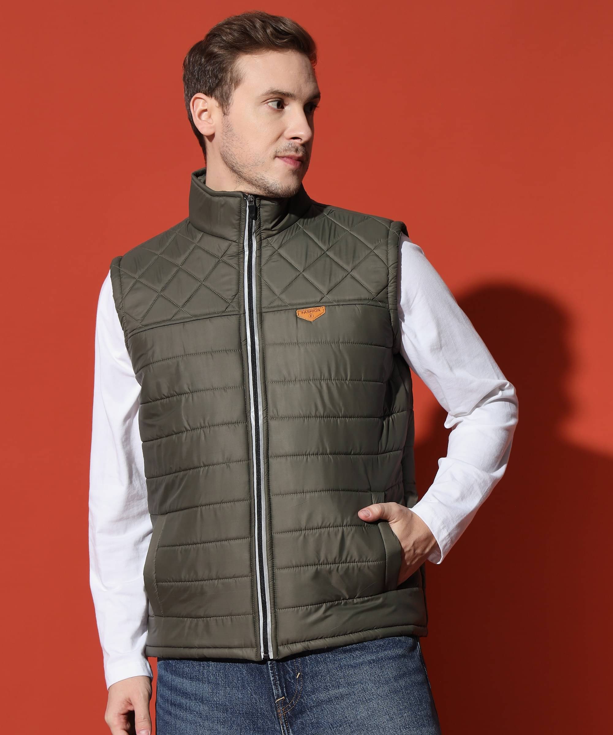     			HEMLOCK Polyester Men's Puffer Jacket - Dark Green ( Pack of 1 )