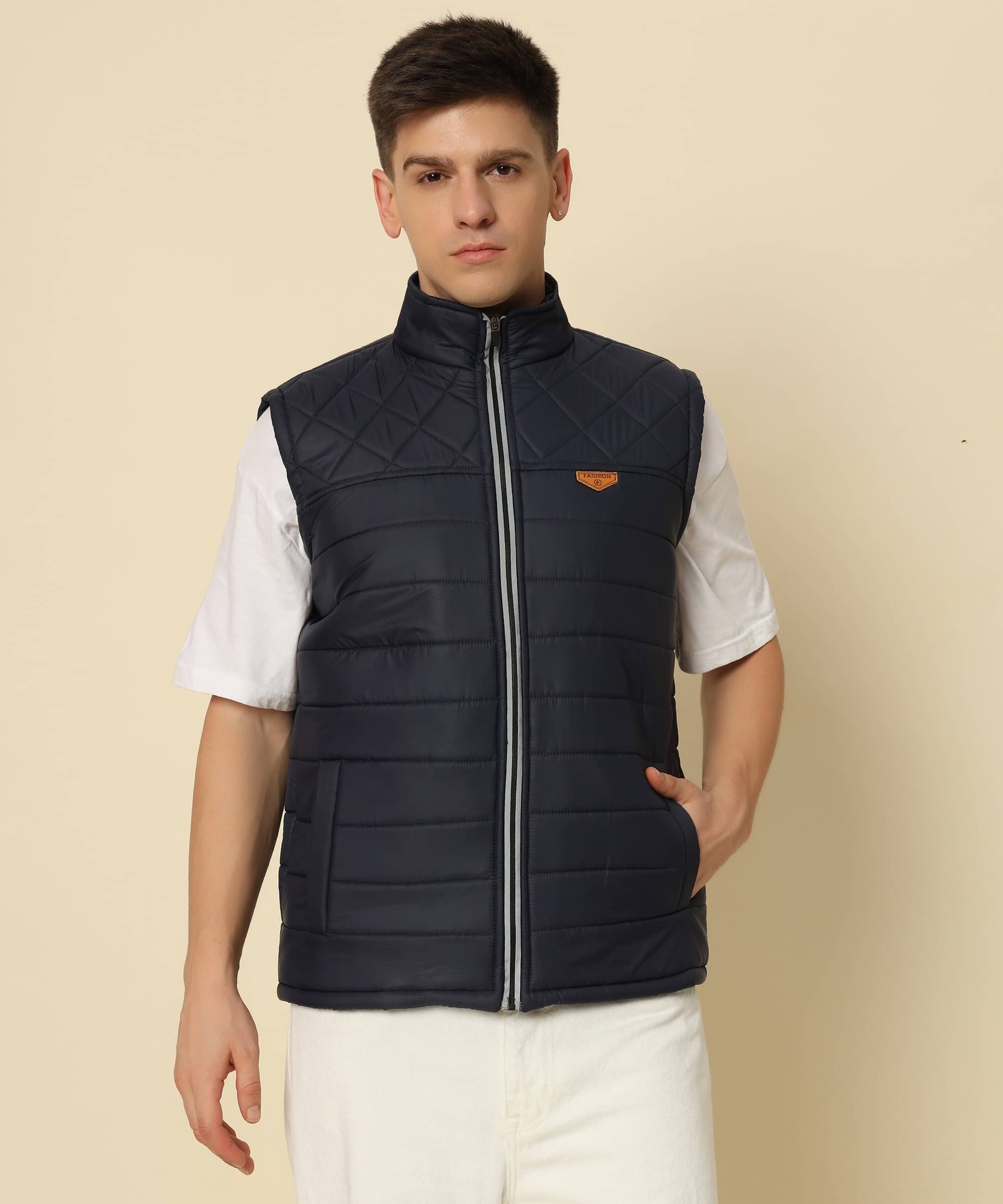     			HEMLOCK Polyester Men's Puffer Jacket - Navy ( Pack of 1 )