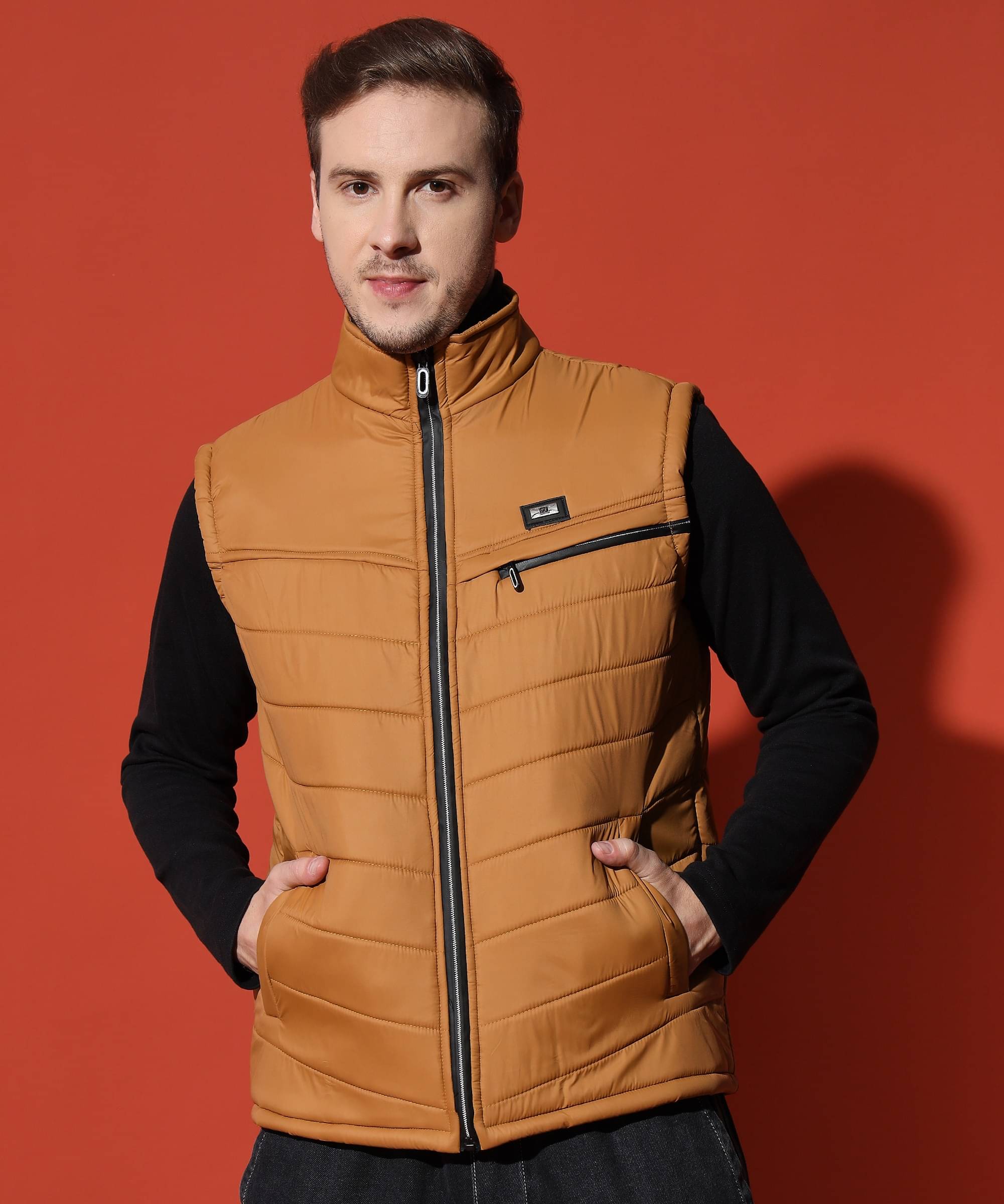 HEMLOCK Polyester Men's Puffer Jacket - Mustard ( Pack of 1 ) HEMLOCK Polyester Men's Puffer Jacket - Mustard ( Pack of 1 )