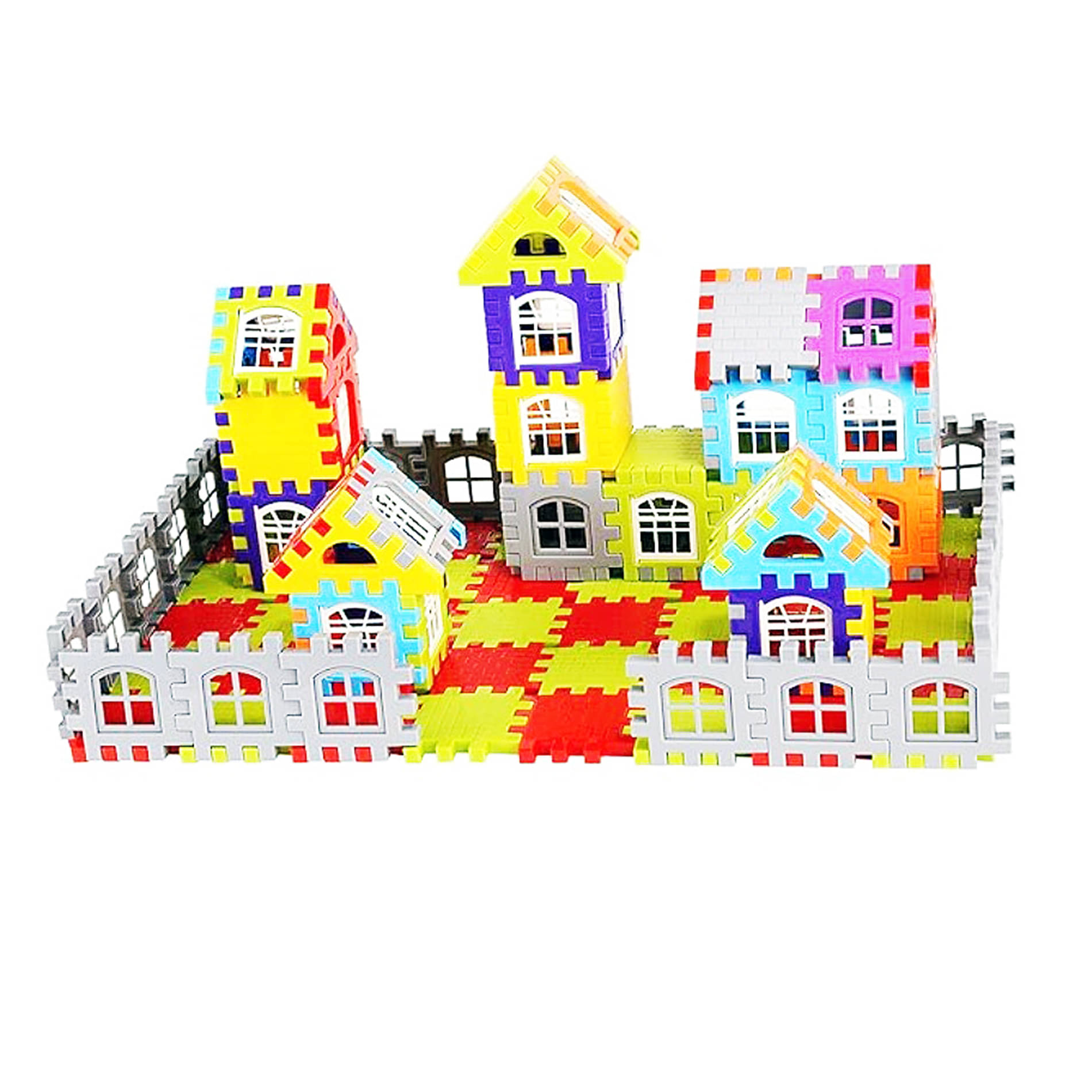     			Happy House Building Blocks,Creative & Education Toy/ Kids Puzzle  (Multicolor)