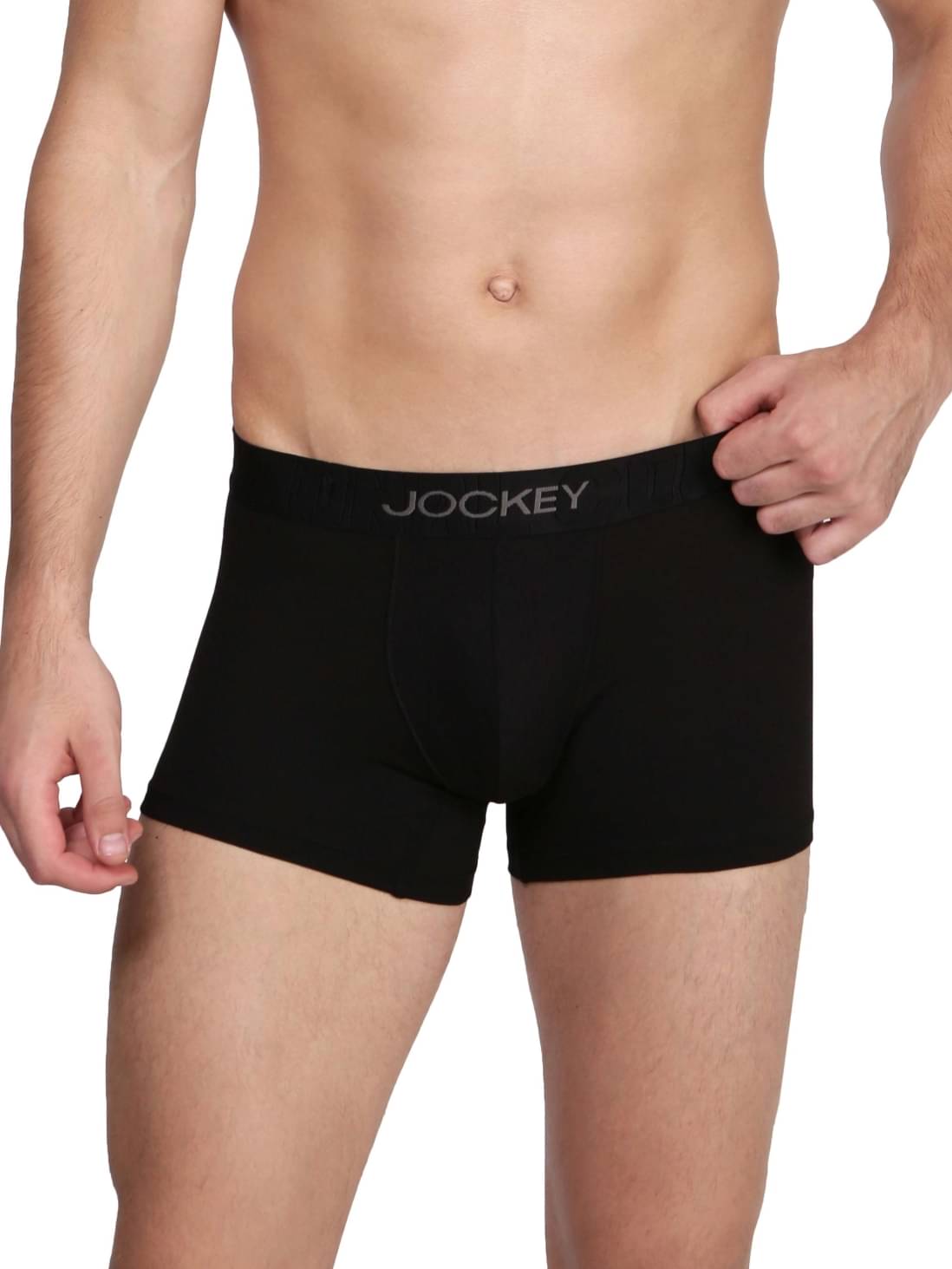     			Jockey Pack of 1 Cotton Trunks For Men's ( Black )