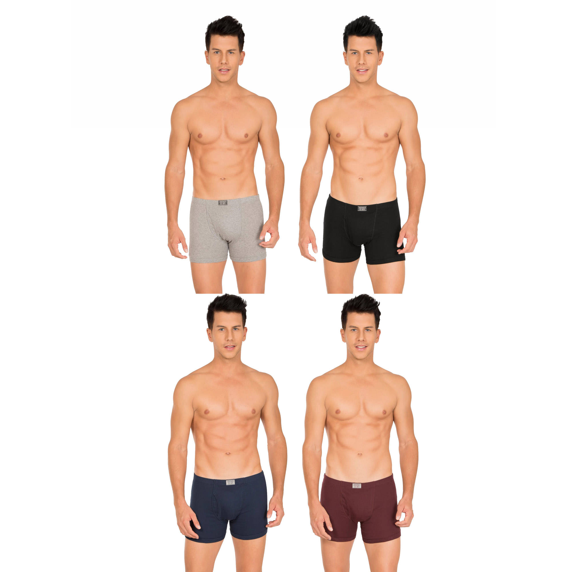     			Jockey Pack of 4 Cotton Trunks For Men's ( Multicolor )