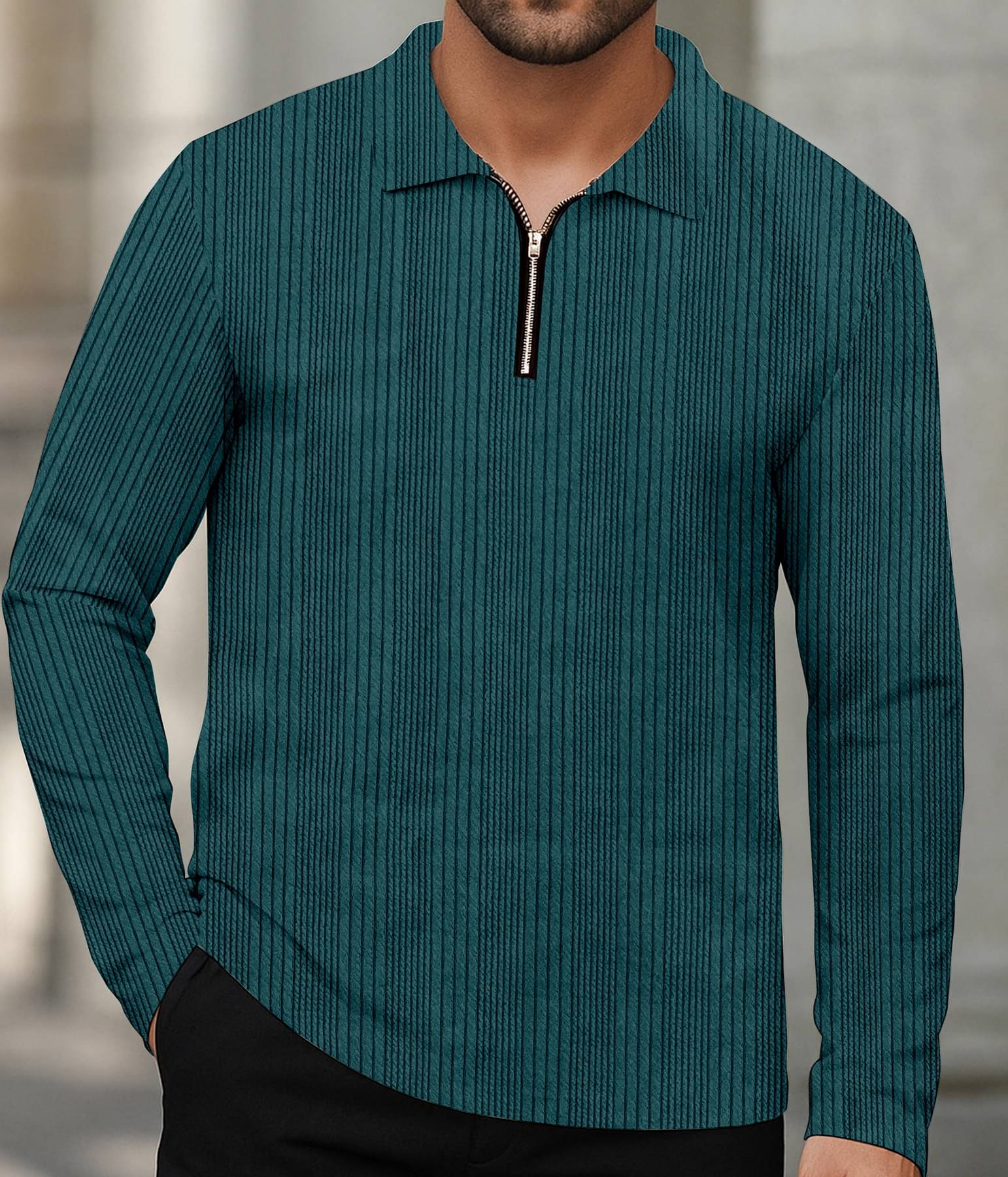 KAJARU Men Polyester Regular Fit Self Design Polo T Shirt ( Teal Blue ) KAJARU Men Polyester Regular Fit Self Design Polo T Shirt ( Teal Blue )
