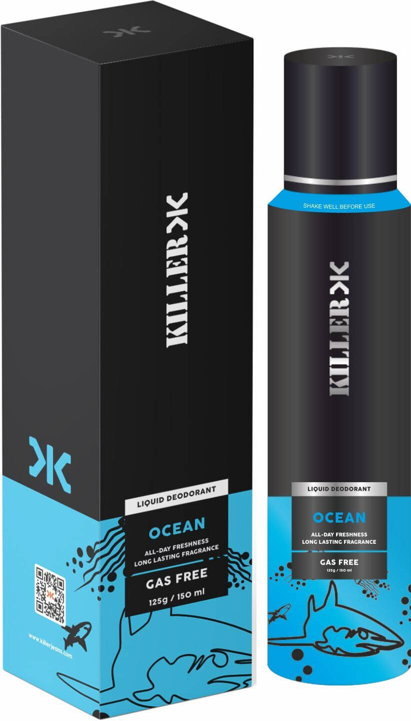    			Killer Ocean No Gas Deodorant Body Spray for Men 150 ml ( Pack of 1 )