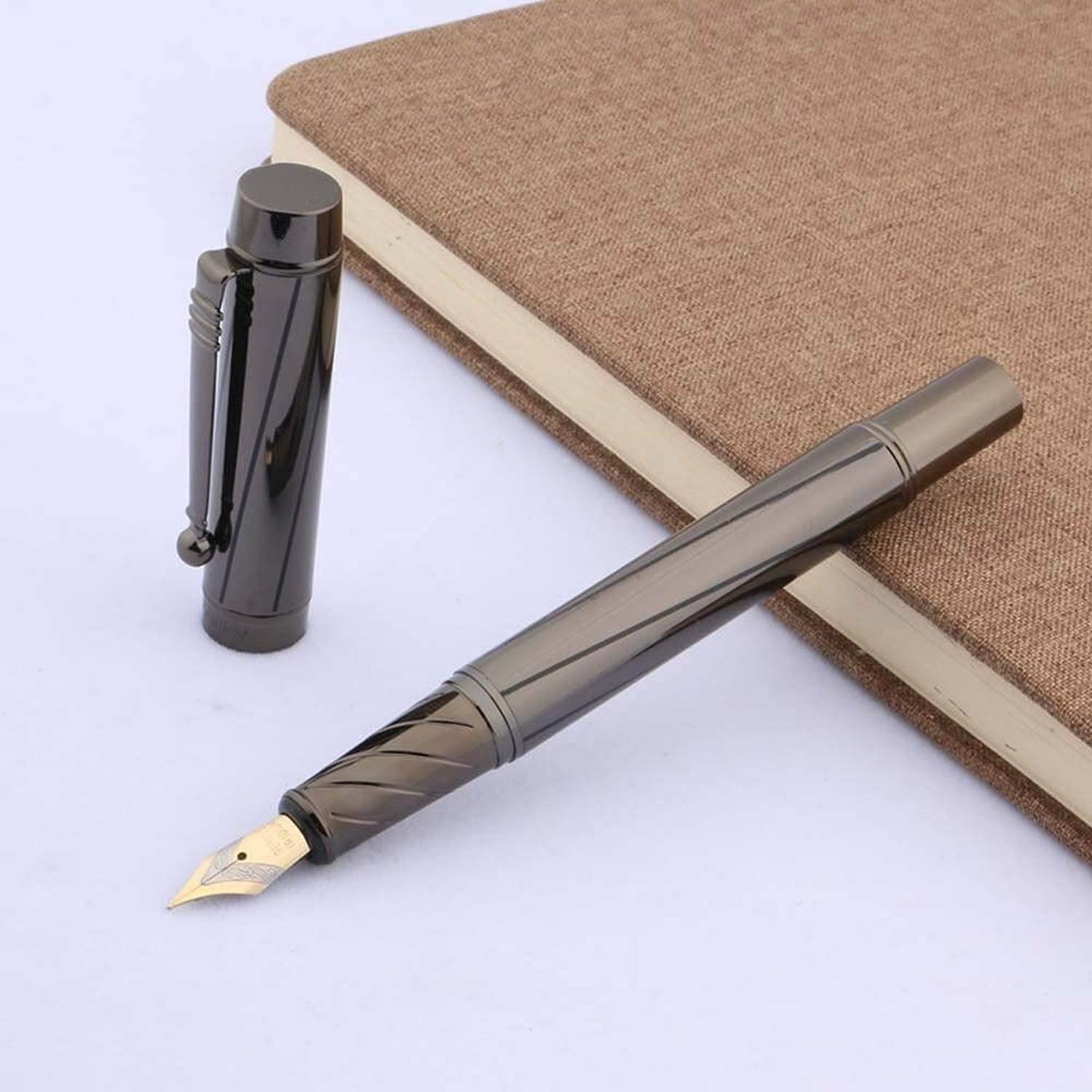     			Krink Dark Grey Fine Line Fountain Pen ( Pack of 1 )