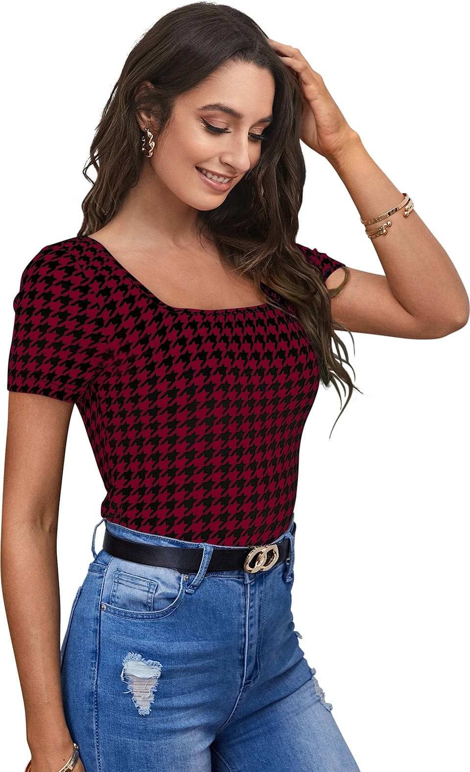     			Lovespreadin Women's Cotton Blend Regular Top ( Multicolor )