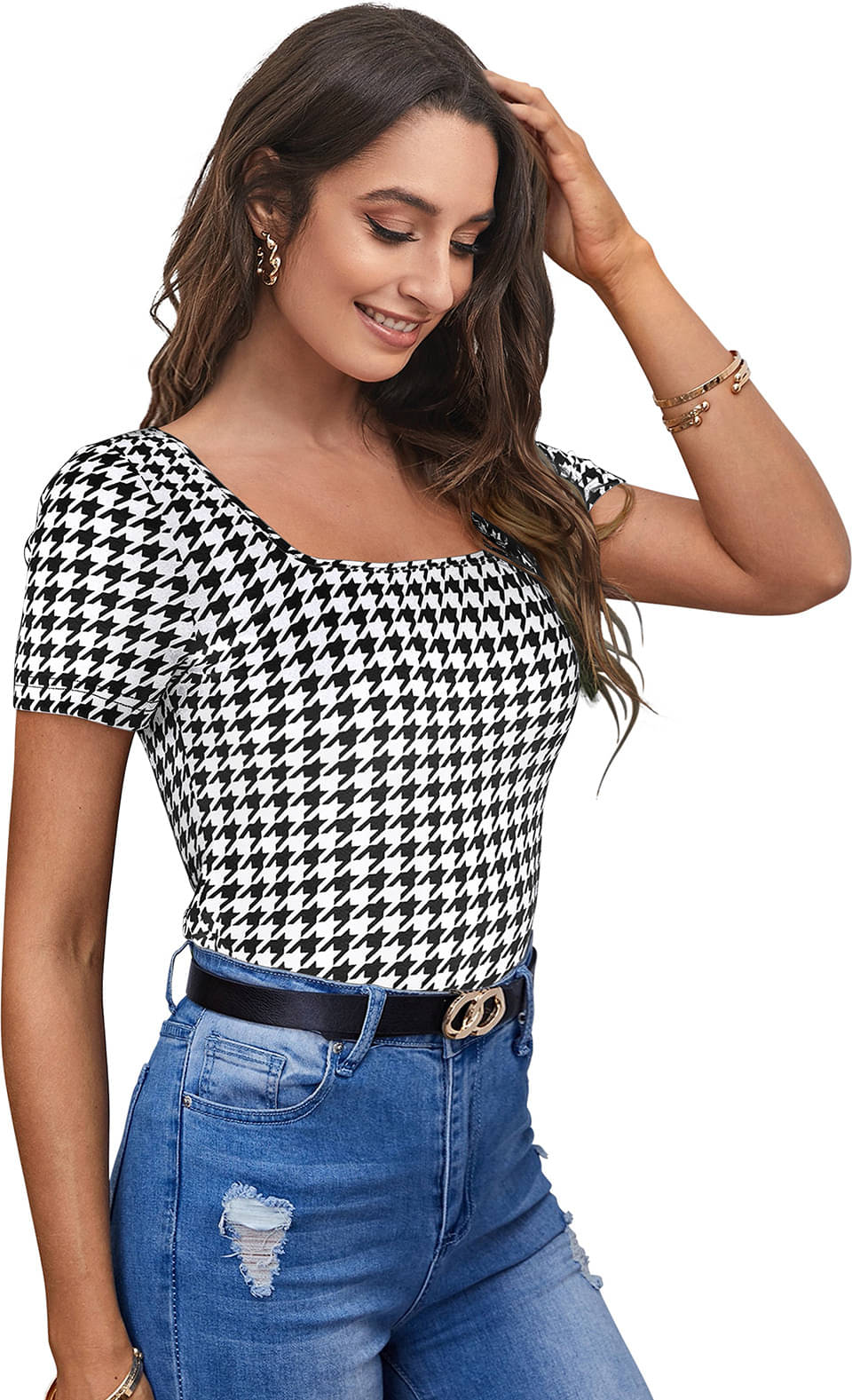 Lovespreadin Women's Cotton Blend Regular Top ( White ) Lovespreadin Women's Cotton Blend Regular Top ( White )