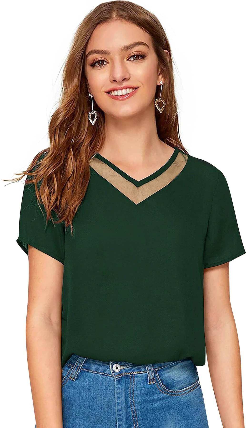     			Lovespreadin Women's Viscose Rayon Regular Top ( Green )