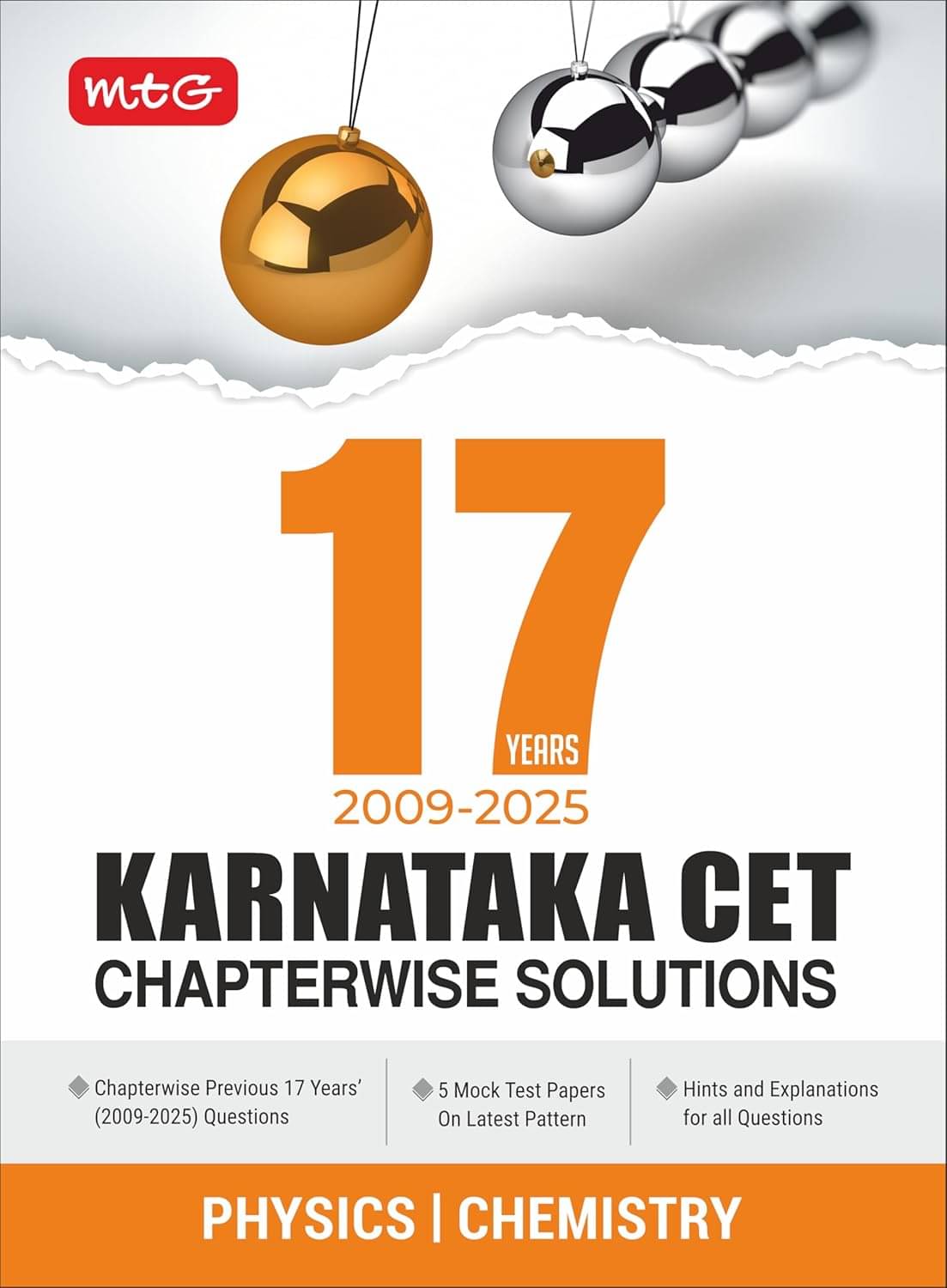 MTG 17 Years Karnataka CET Chapterwise Solutions (PYQs) Physics & Chemistry | KCET Engineering & Medical Entrance Exam Book For 2025-2026 Exam MTG 17 Years Karnataka CET Chapterwise Solutions (PYQs) Physics & Chemistry | KCET Engineering & Medical Entrance Exam Book For 2025-2026 Exam