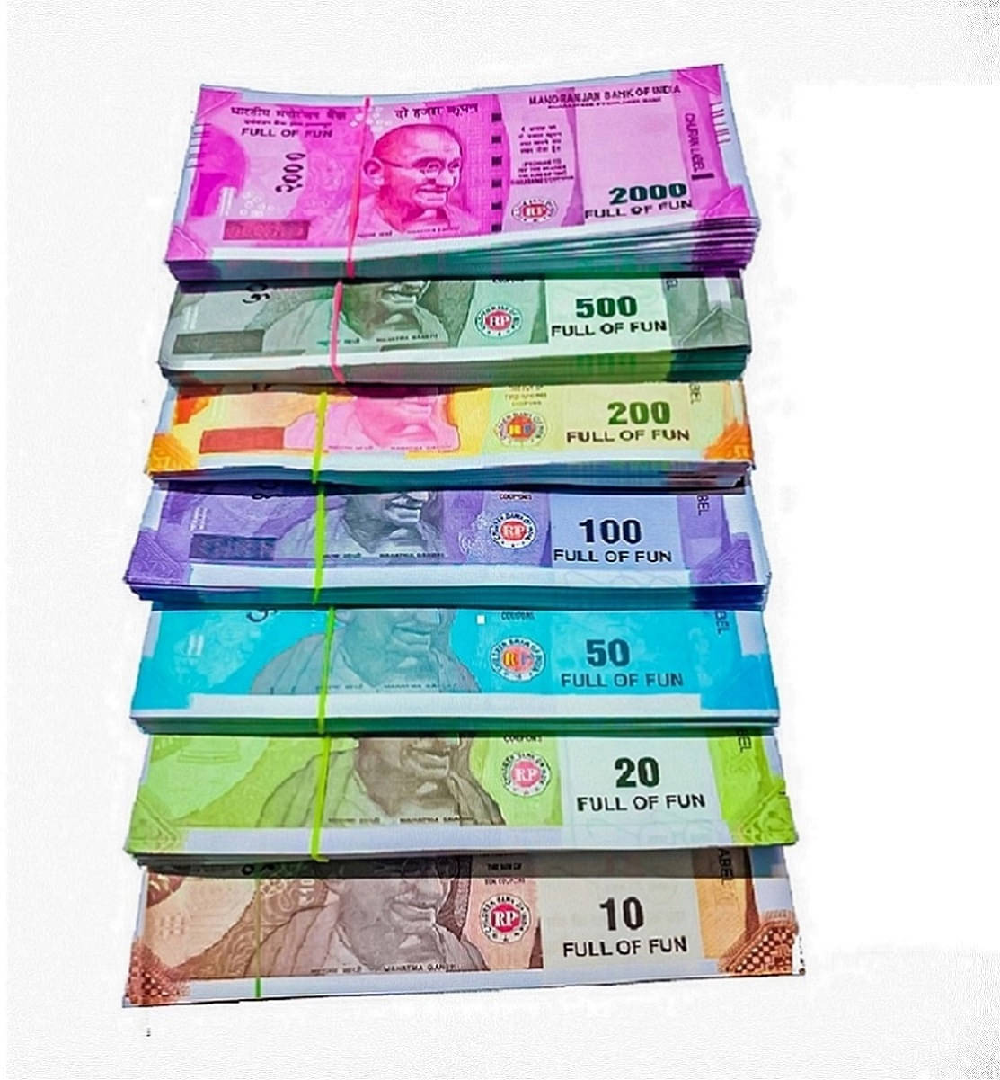     			( Pack of-11*7=77 Note ) Dummy Currency notes for kids | Fake notes for kids and dummy notes Money Gag Toy